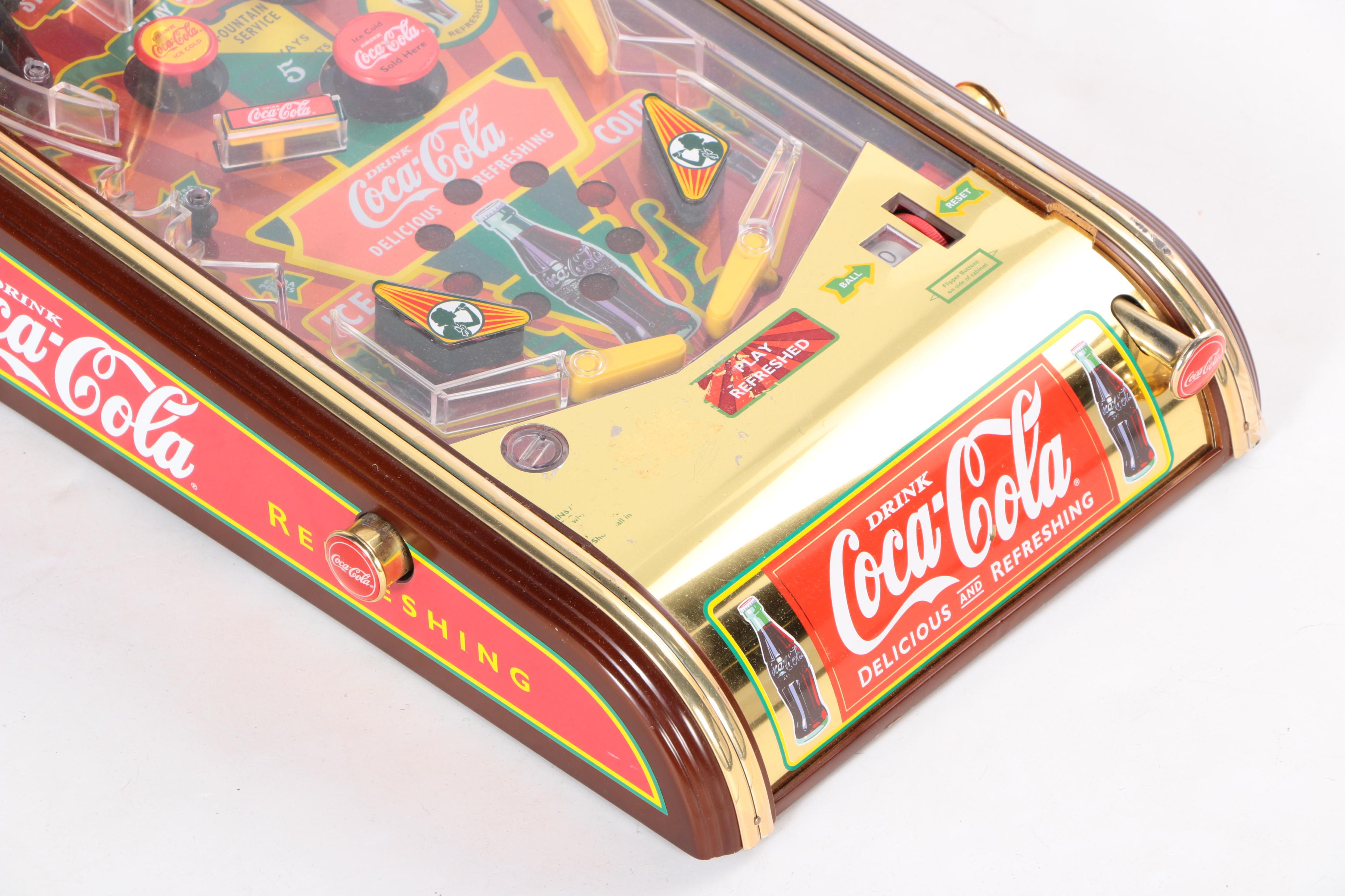 Franklin Mint Coca-Cola Tabletop Pinball Machine