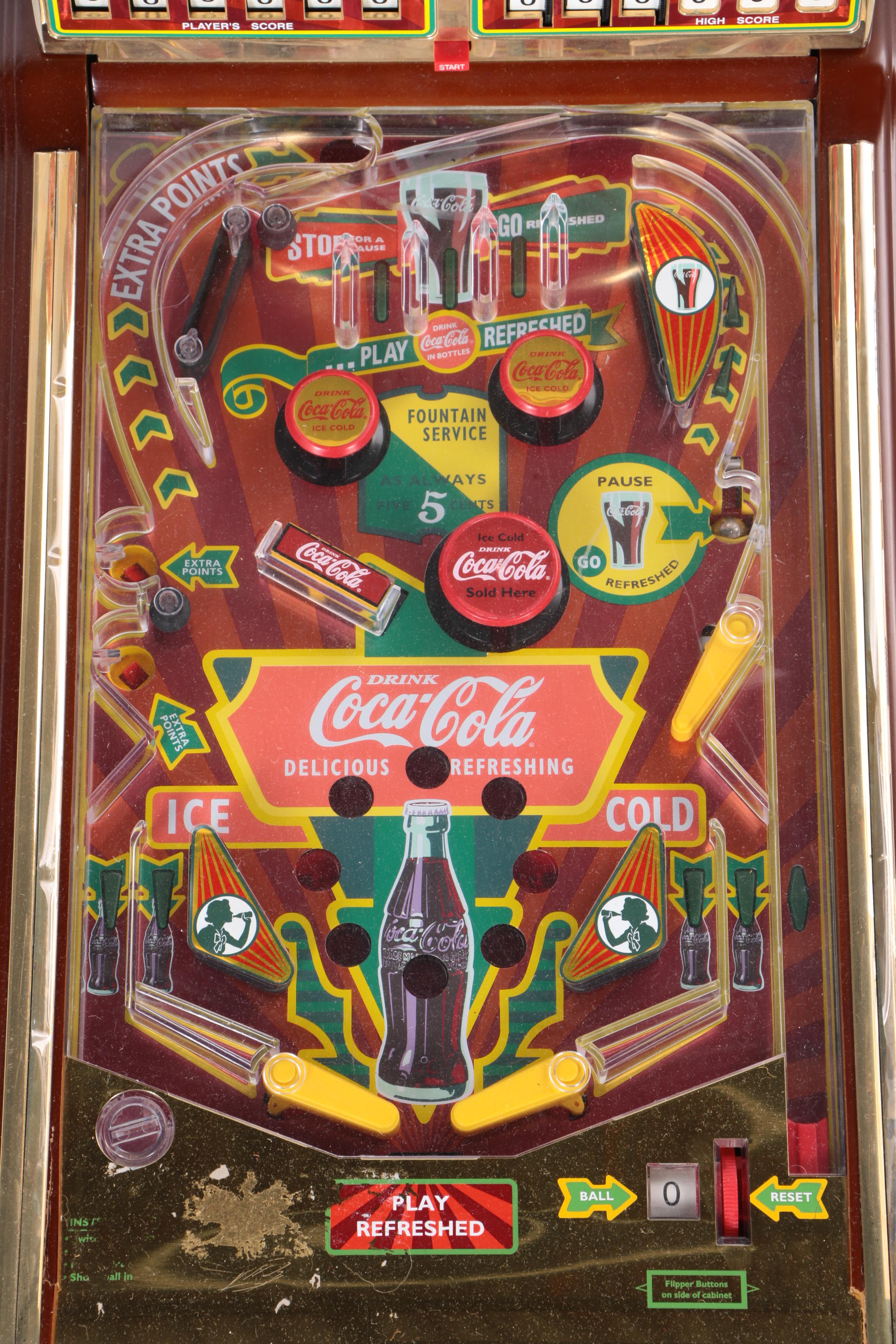 Franklin Mint Coca-Cola Tabletop Pinball Machine