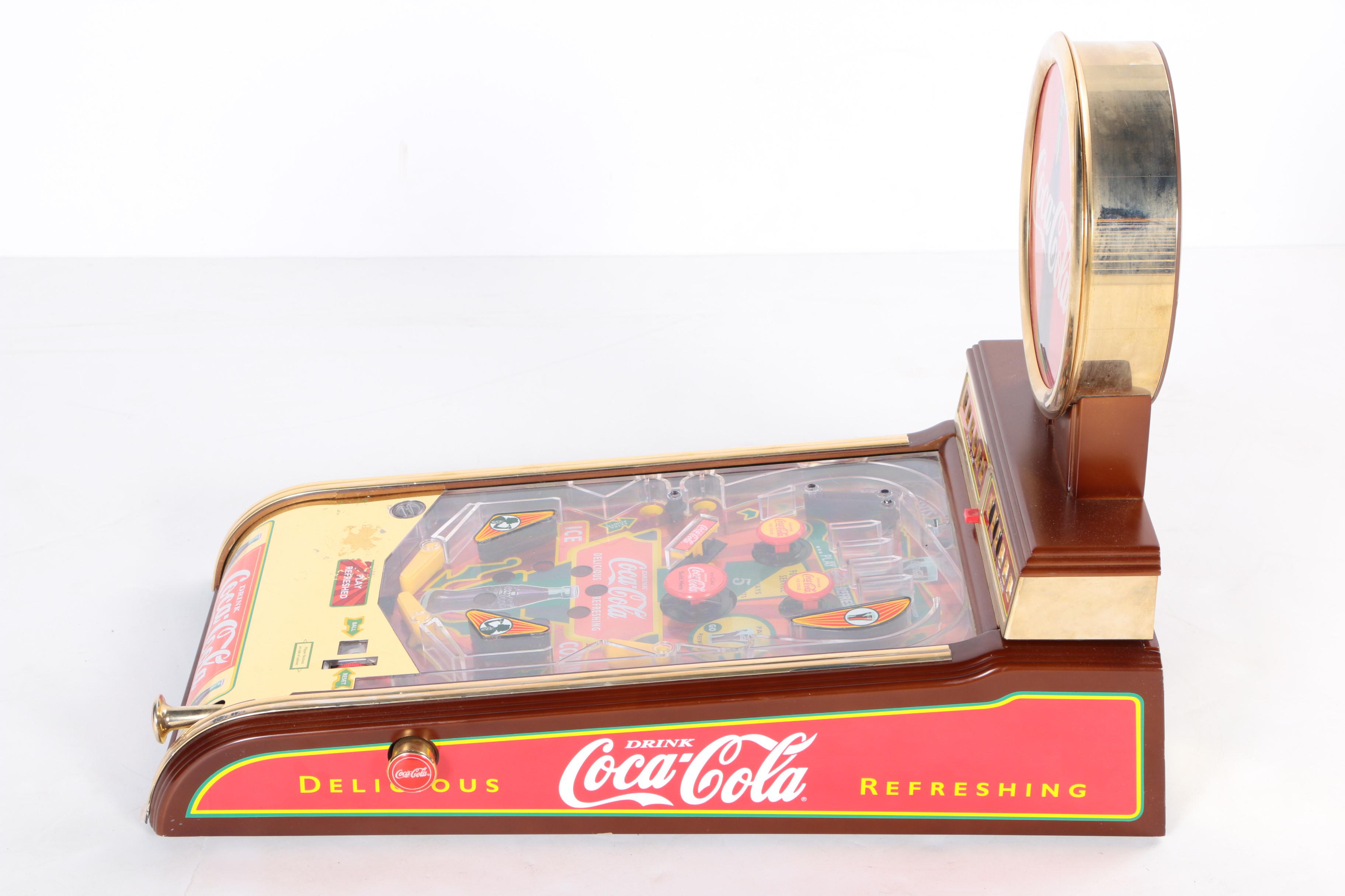Franklin Mint Coca-Cola Tabletop Pinball Machine