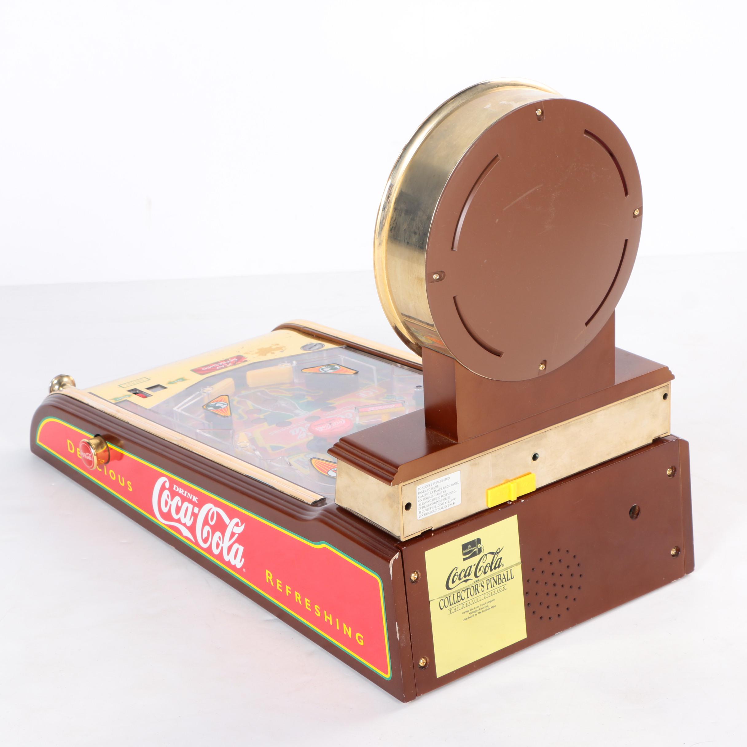 Franklin Mint Coca-Cola Tabletop Pinball Machine