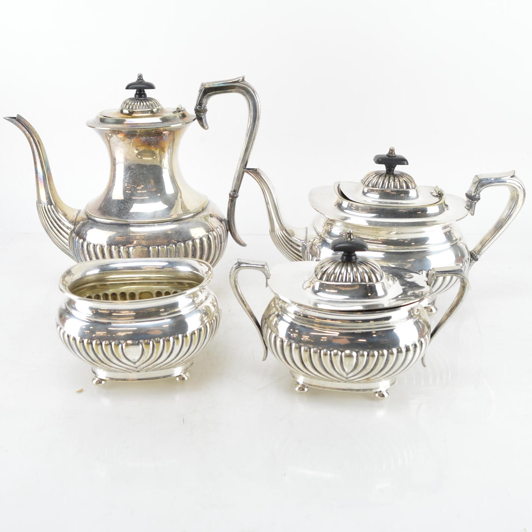 Israel Freeman & Son Silver Plate Tea and Coffee Service