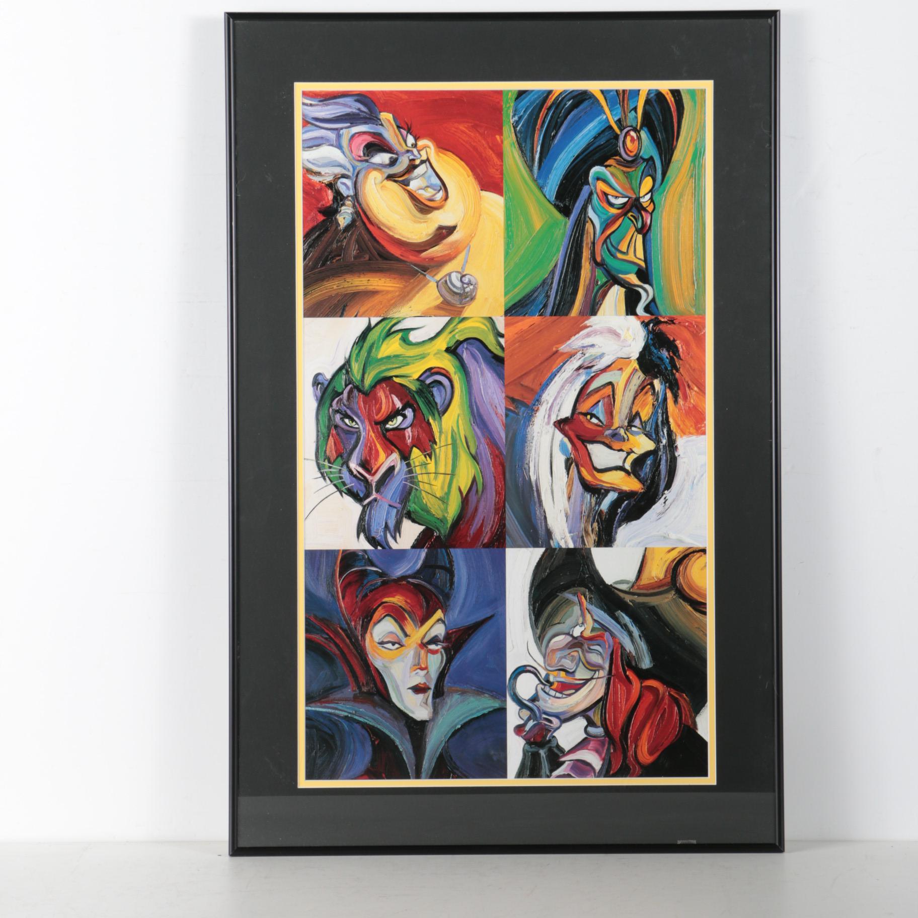 Disney Villains Reproduction Print Poster