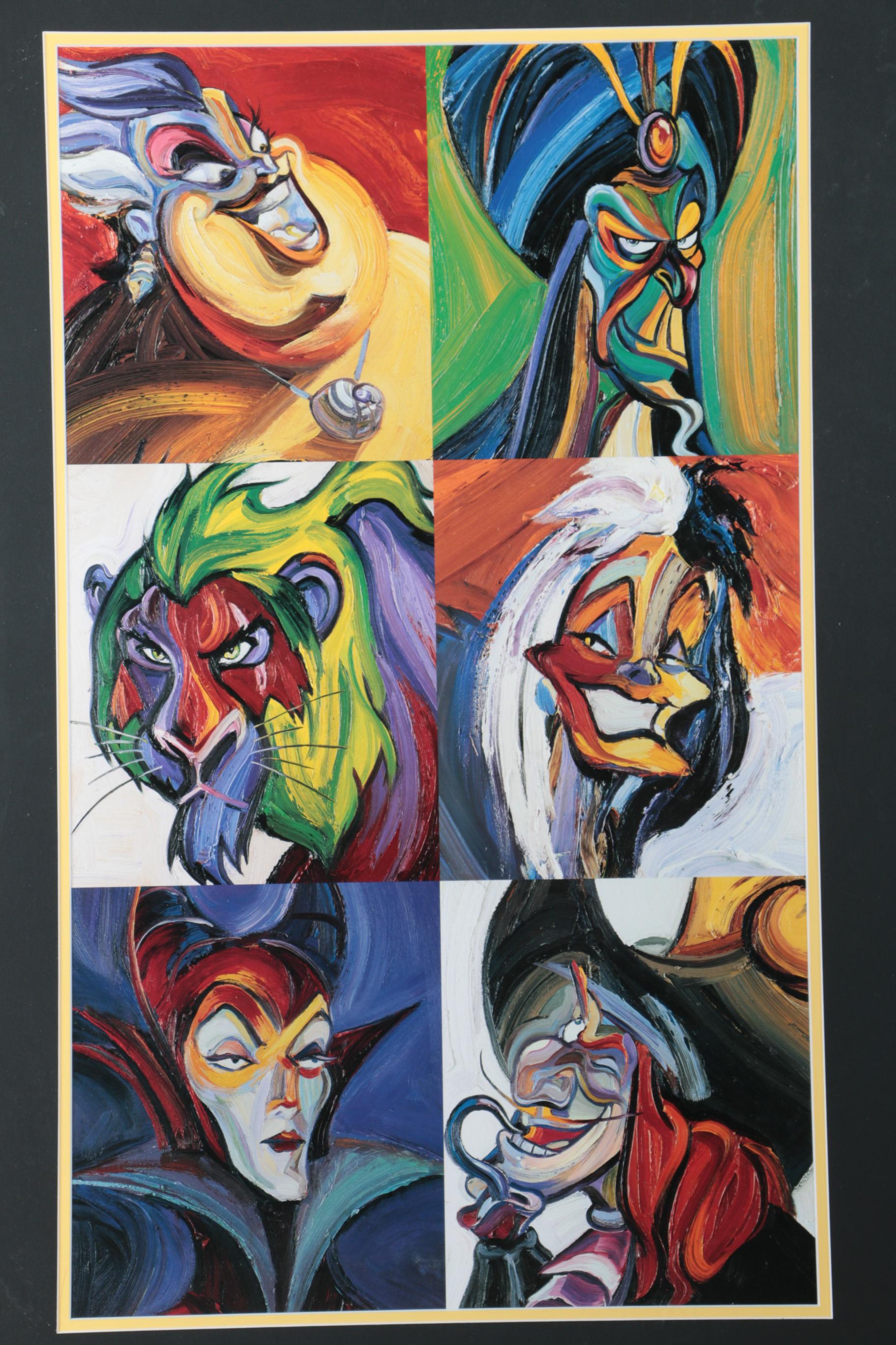 Disney Villains Reproduction Print Poster