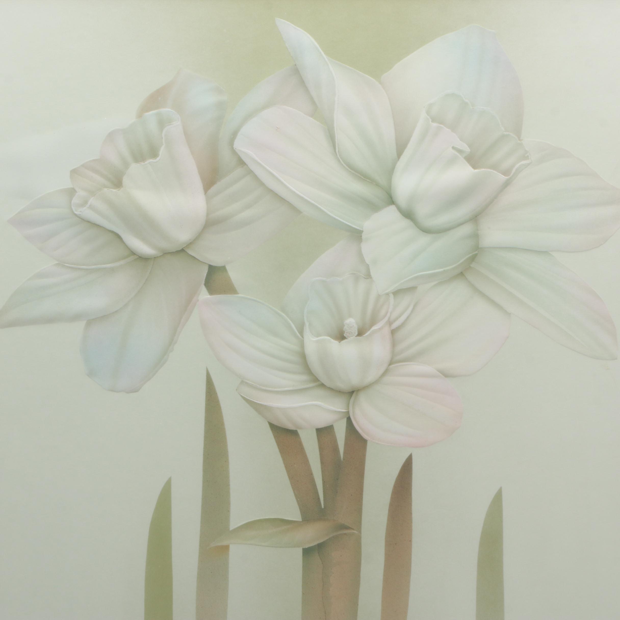 Sophia Kali Limited Edition Reproduction Print of White Flowers