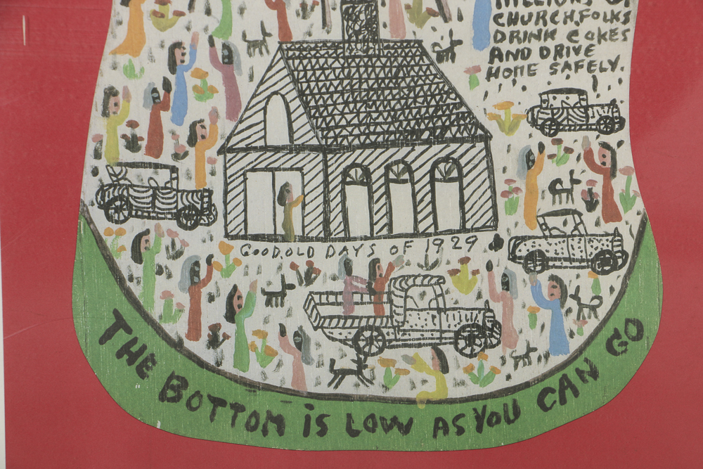 Howard Finster Offset Lithograph on Paper "Coke Bottle"