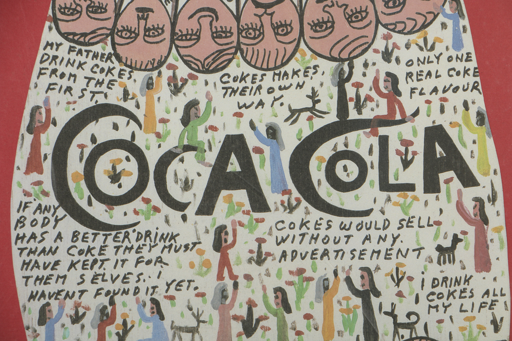 Howard Finster Offset Lithograph on Paper "Coke Bottle"