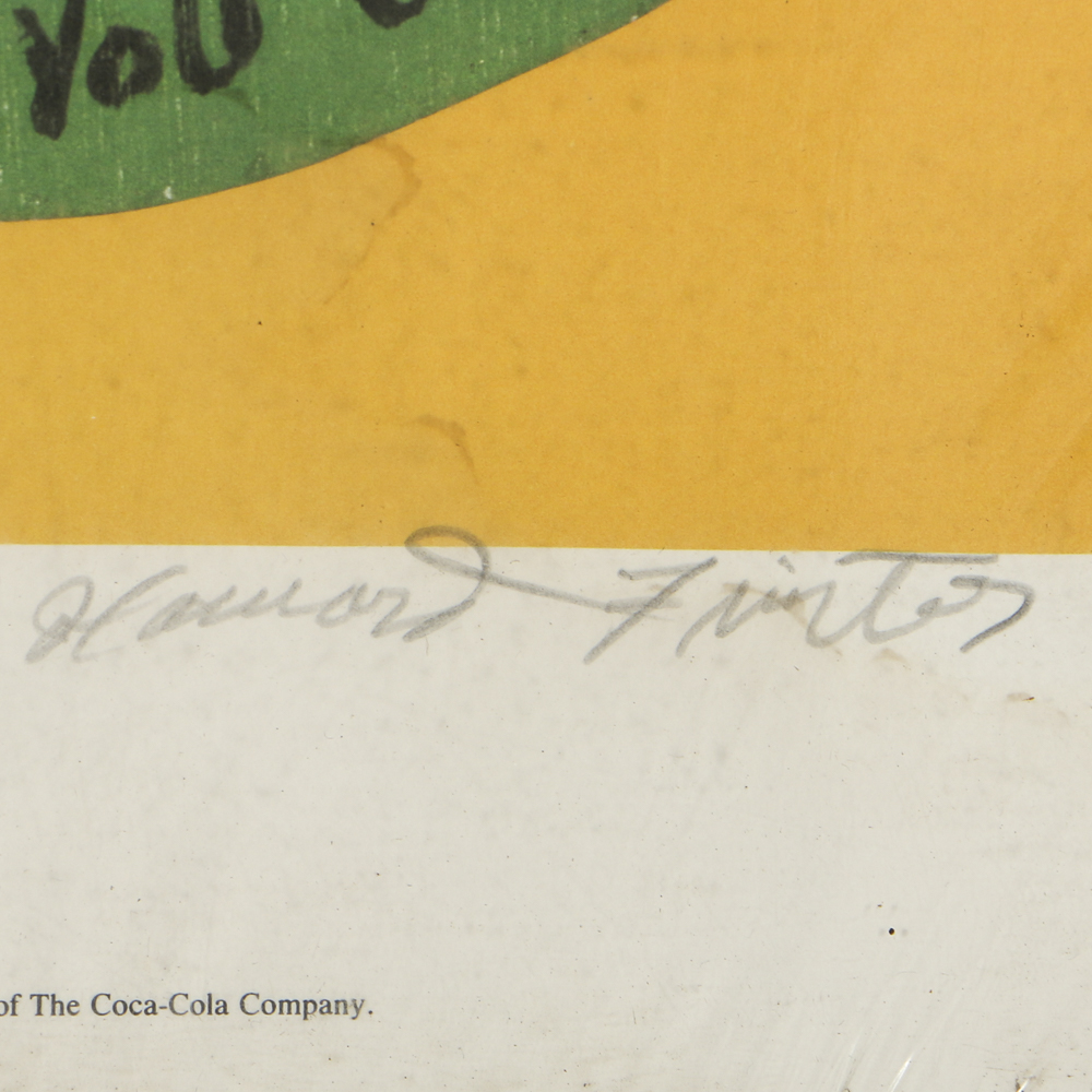 Howard Finster Offset Lithograph on Paper "Coke Bottle"