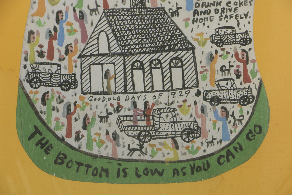 Howard Finster Offset Lithograph on Paper "Coke Bottle"