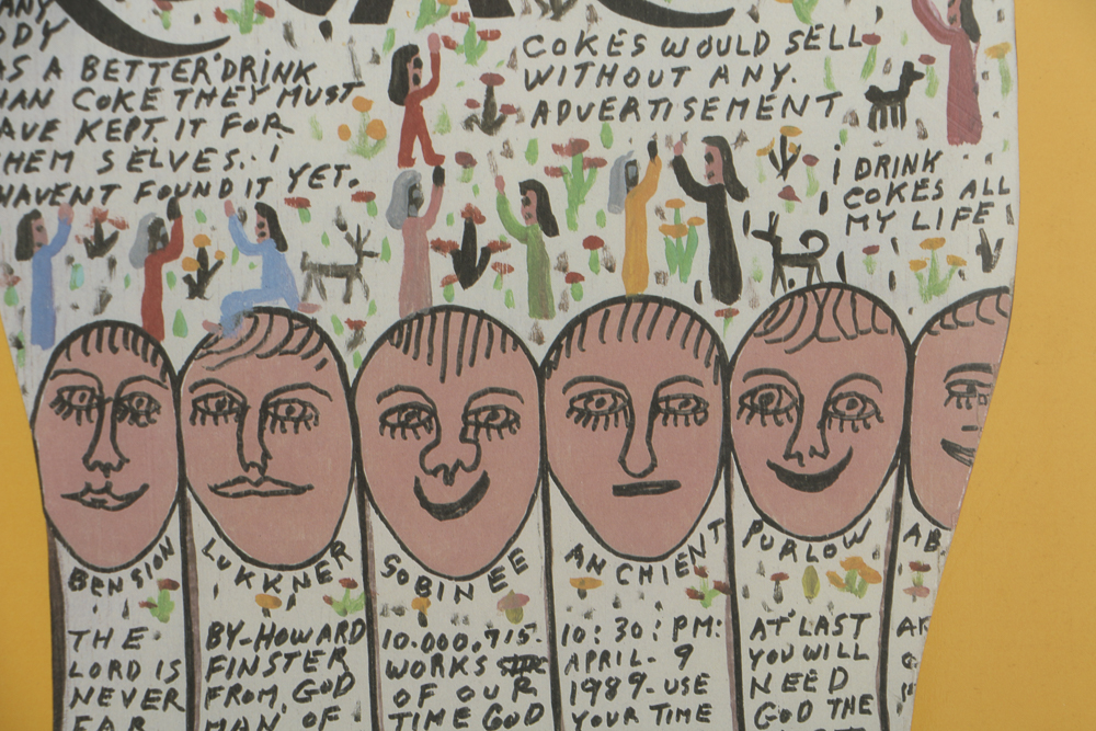 Howard Finster Offset Lithograph on Paper "Coke Bottle"