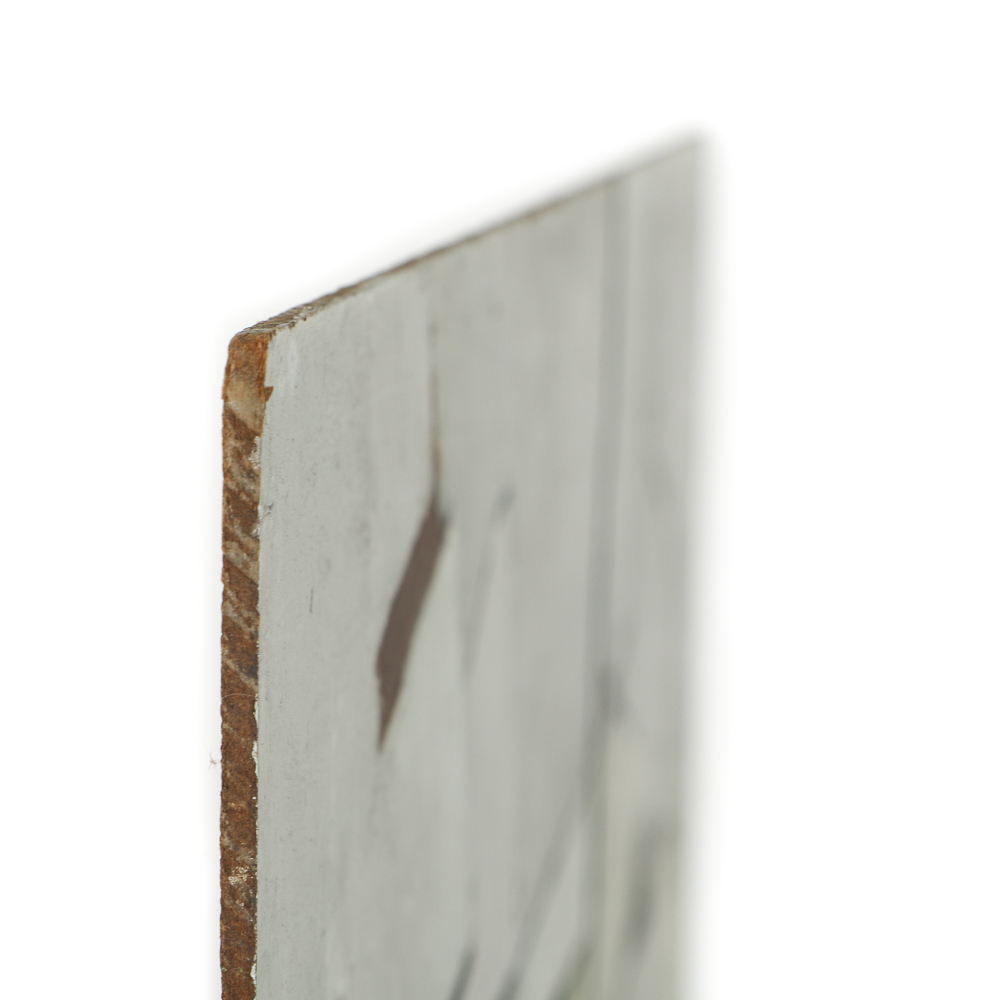 Edwin Zoller Oil Painting on Masonite Abstract Composition