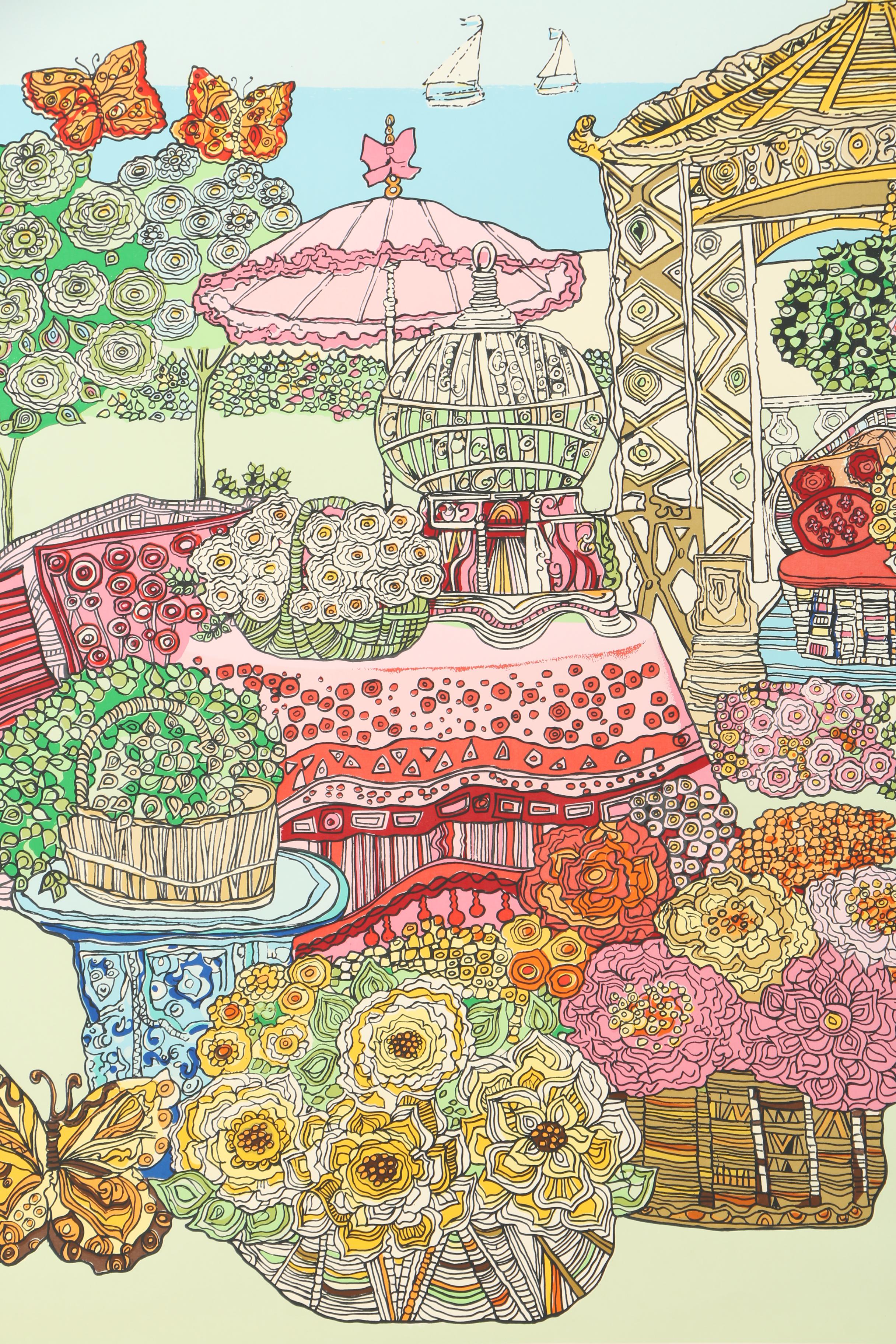 Renee Demsey Limited Edition Serigraph on Paper "Holiday"