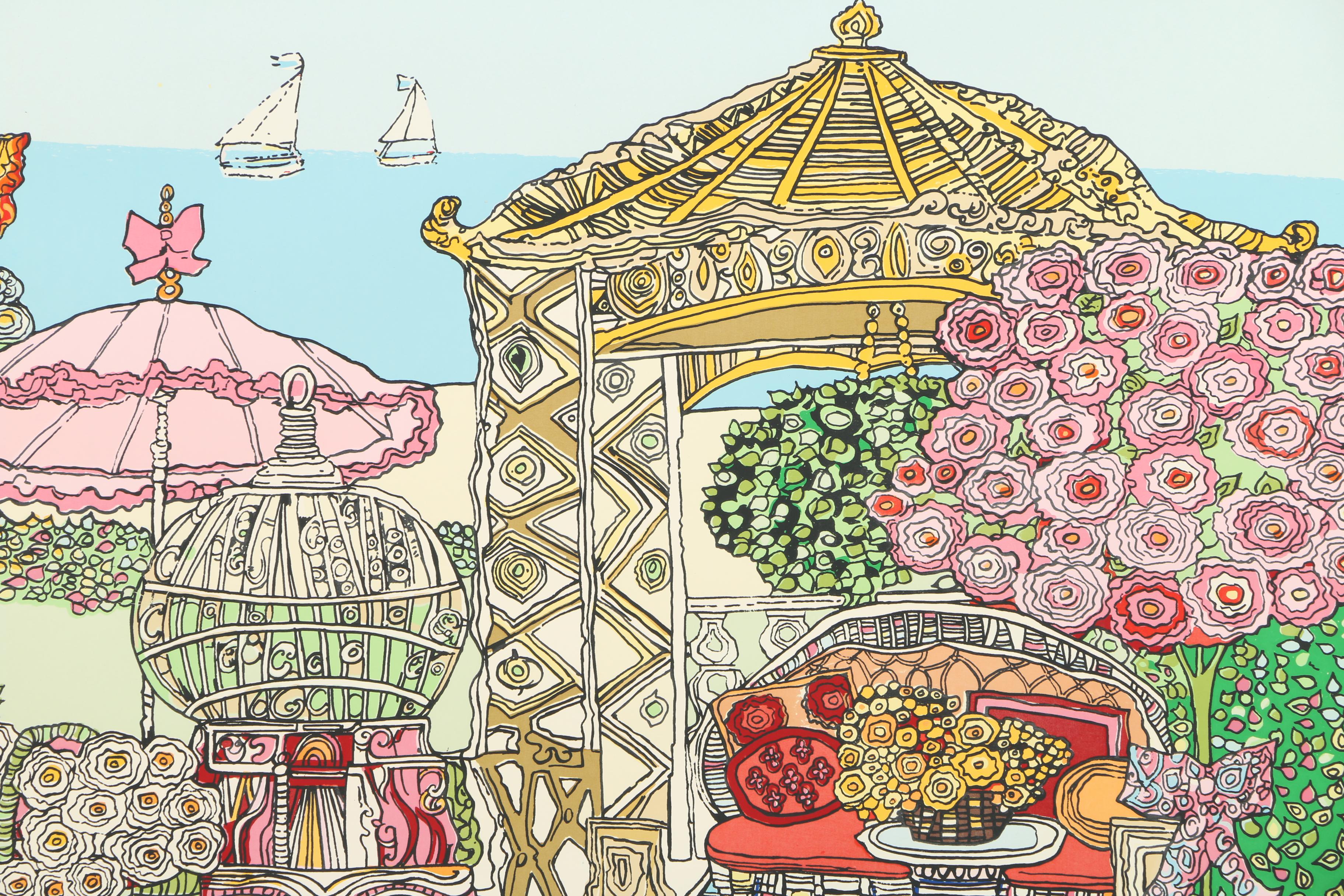 Renee Demsey Limited Edition Serigraph on Paper "Holiday"