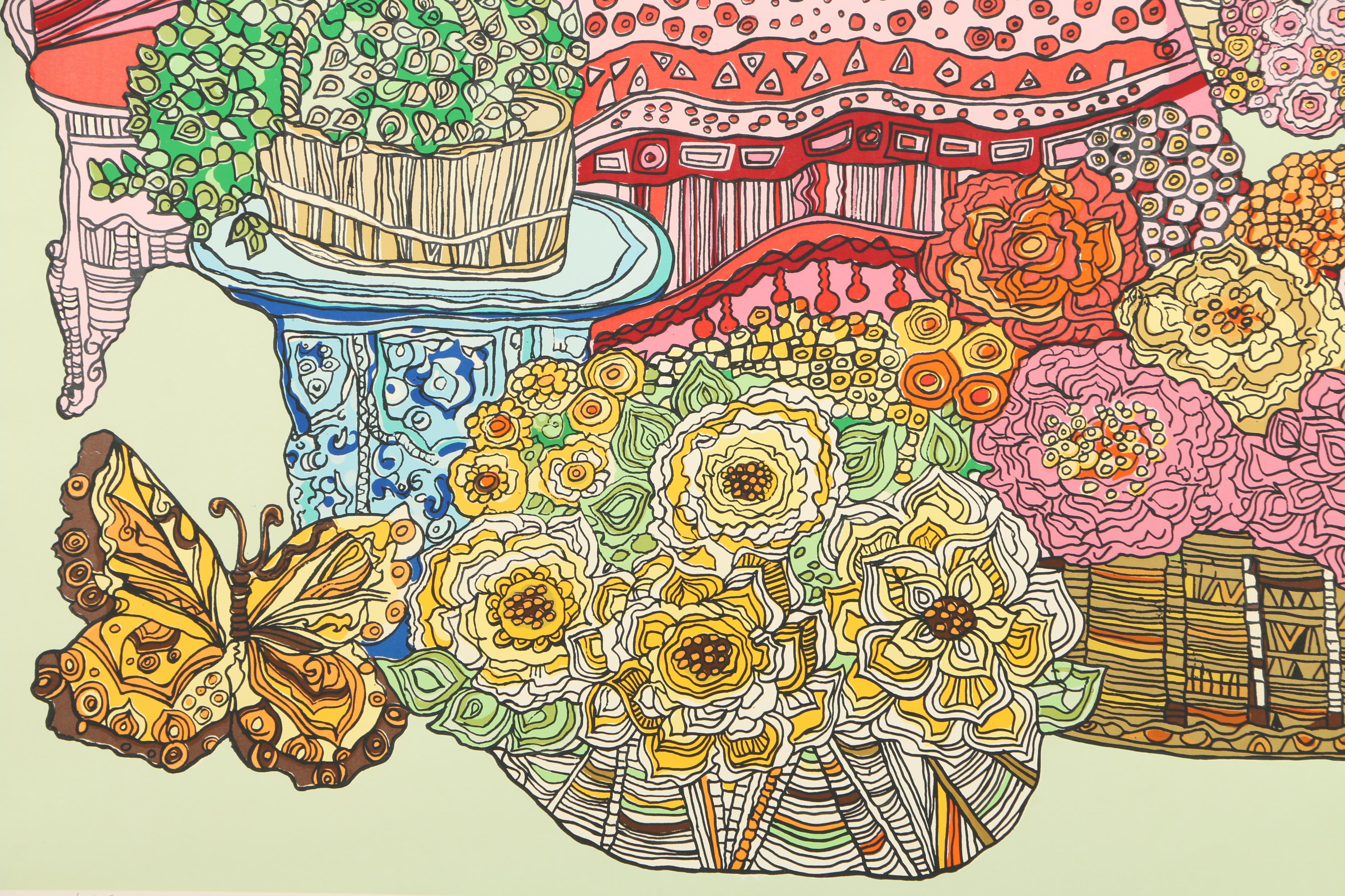 Renee Demsey Limited Edition Serigraph on Paper "Holiday"