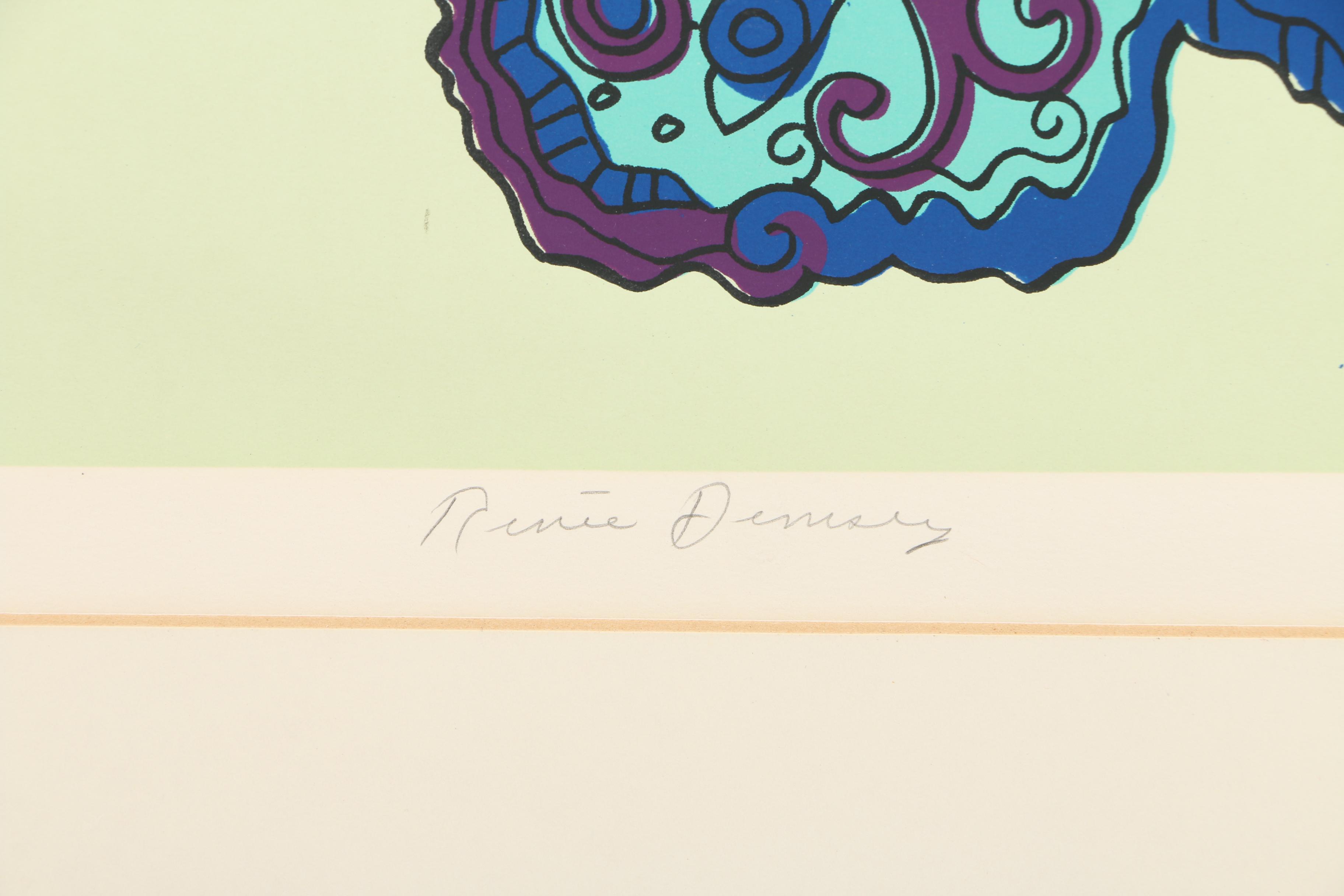 Renee Demsey Limited Edition Serigraph on Paper "Holiday"