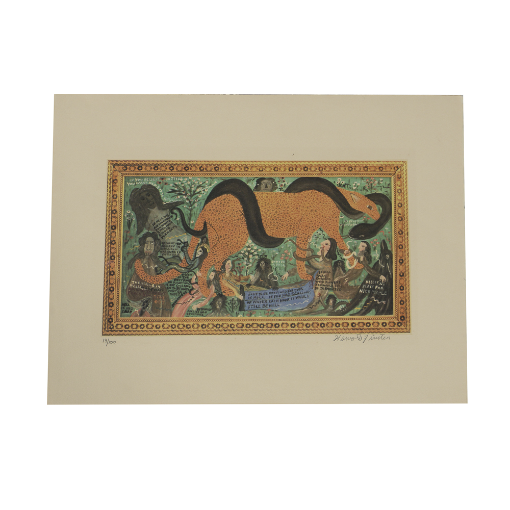 Howard Finster Offset Lithograph on Paper