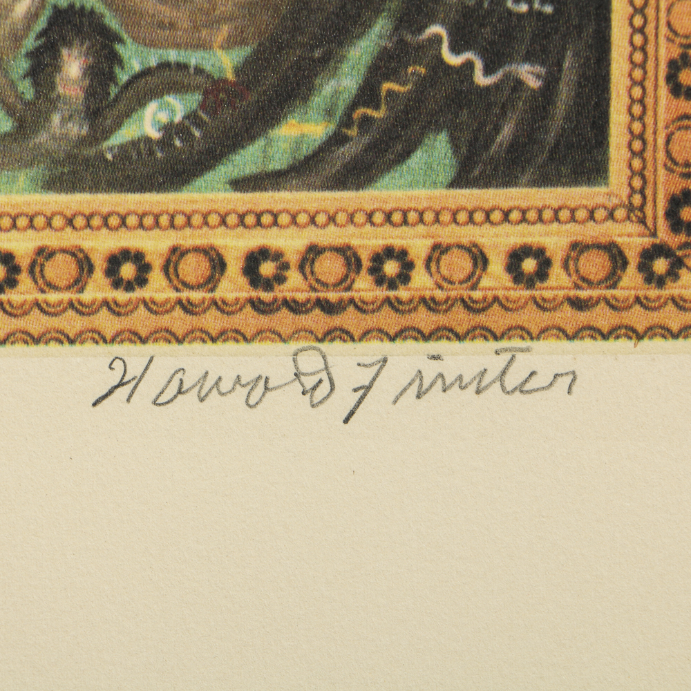 Howard Finster Offset Lithograph on Paper