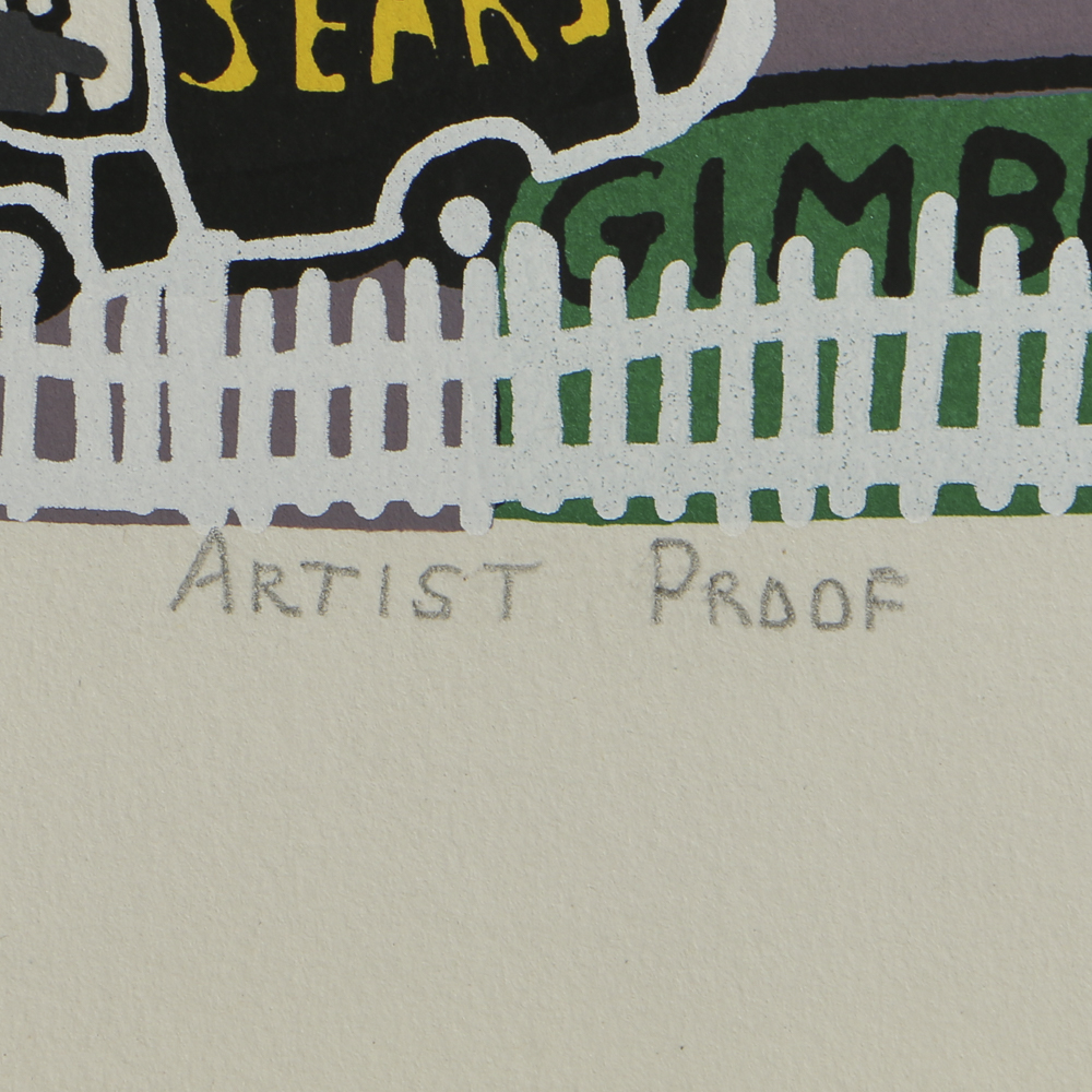 Kathleen Ferri Serigraph on Paper "Old Strip District"