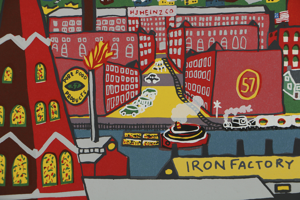 Kathleen Ferri Serigraph on Paper "Old Strip District"