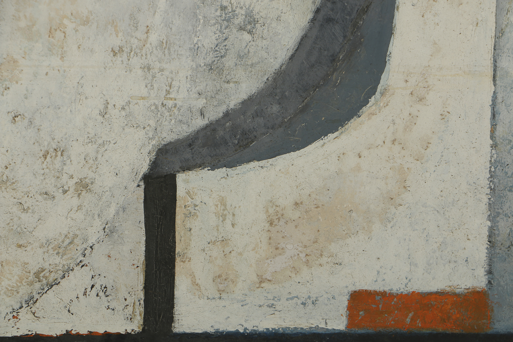 Louise Pershing Oil Painting on Wood Abstract Composition