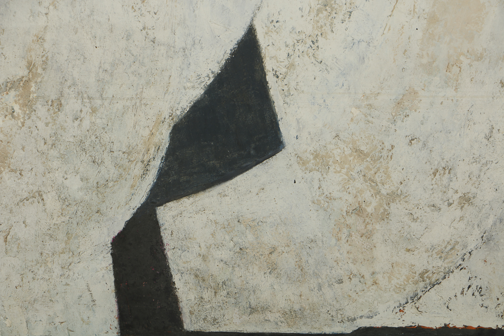 Louise Pershing Oil Painting on Wood Abstract Composition