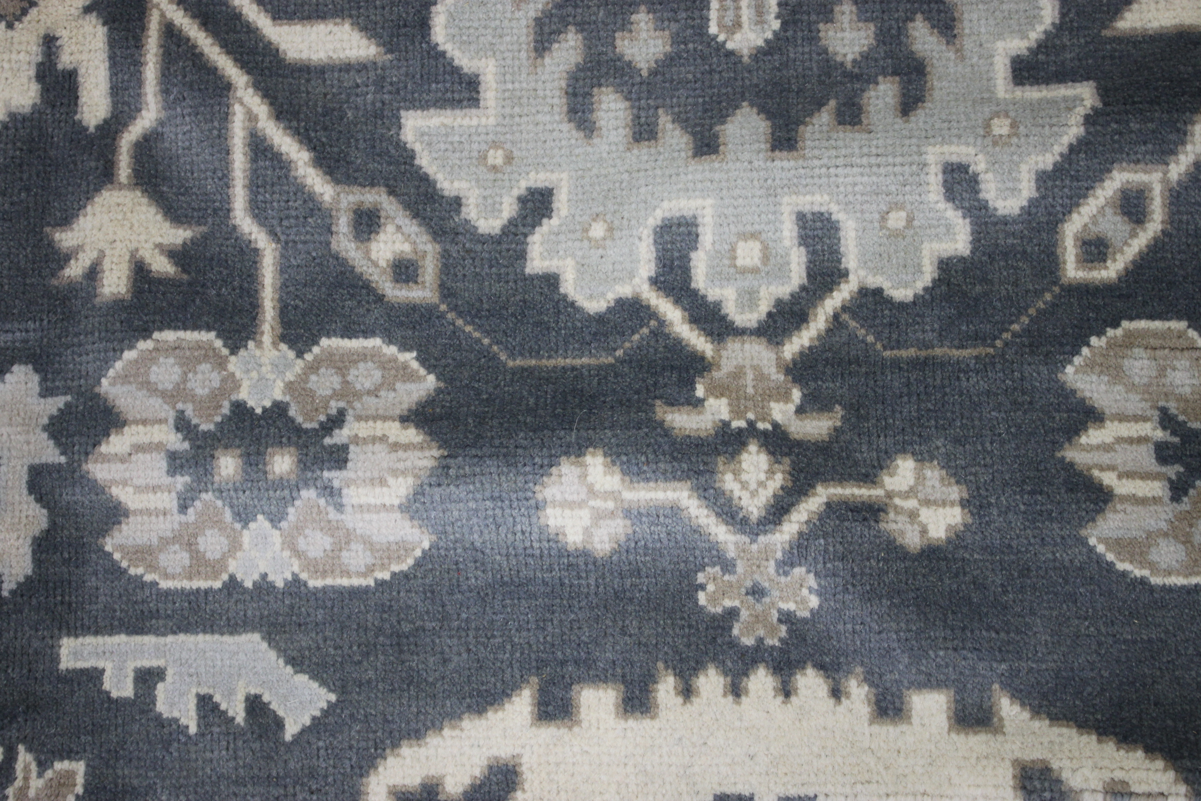 Hand-Knotted Indo-Turkish Oushak  Chobi Area Rug