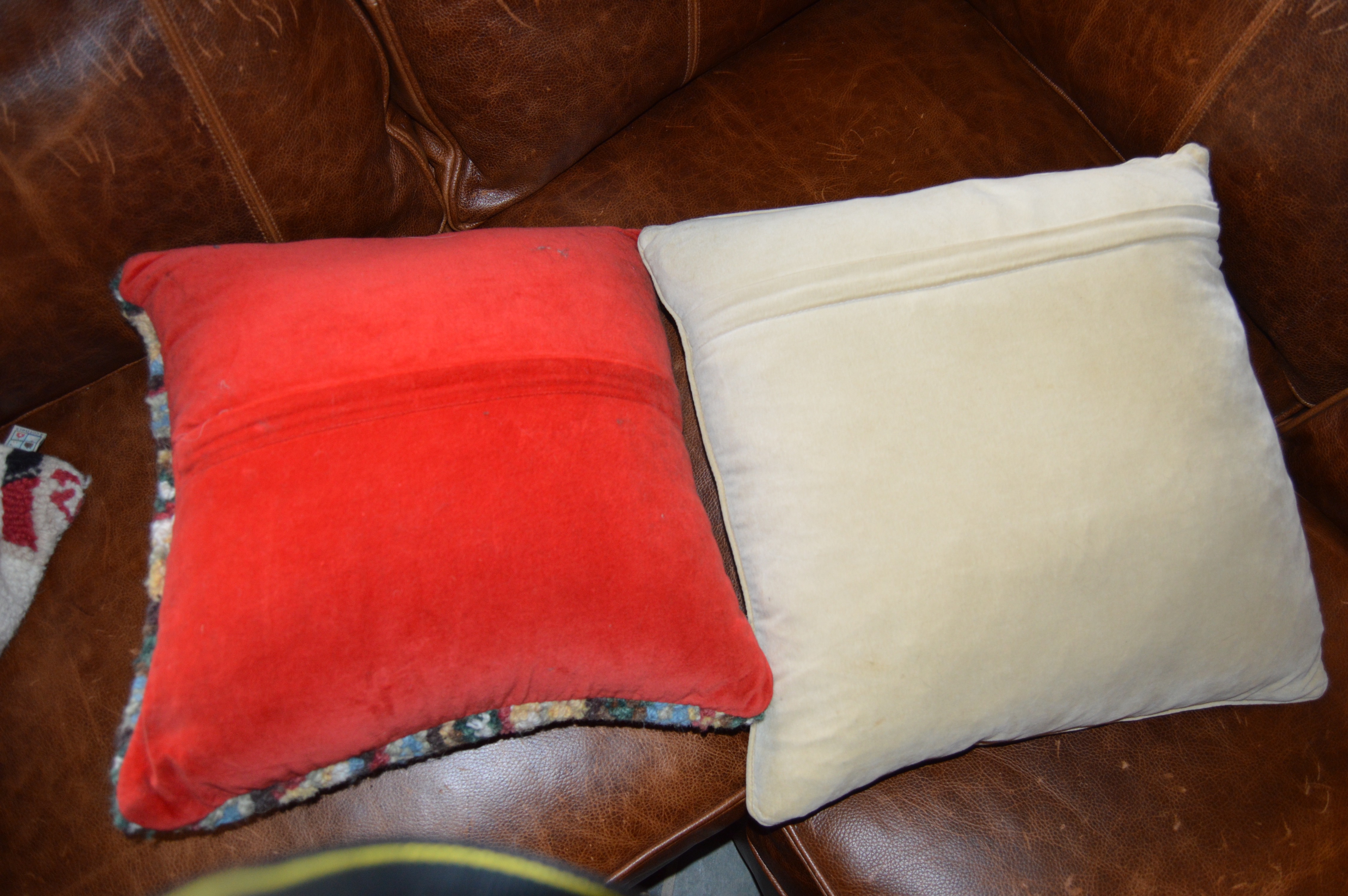 Needlepoint and Hand-Knotted Horse and Bovine Decorative Pillows