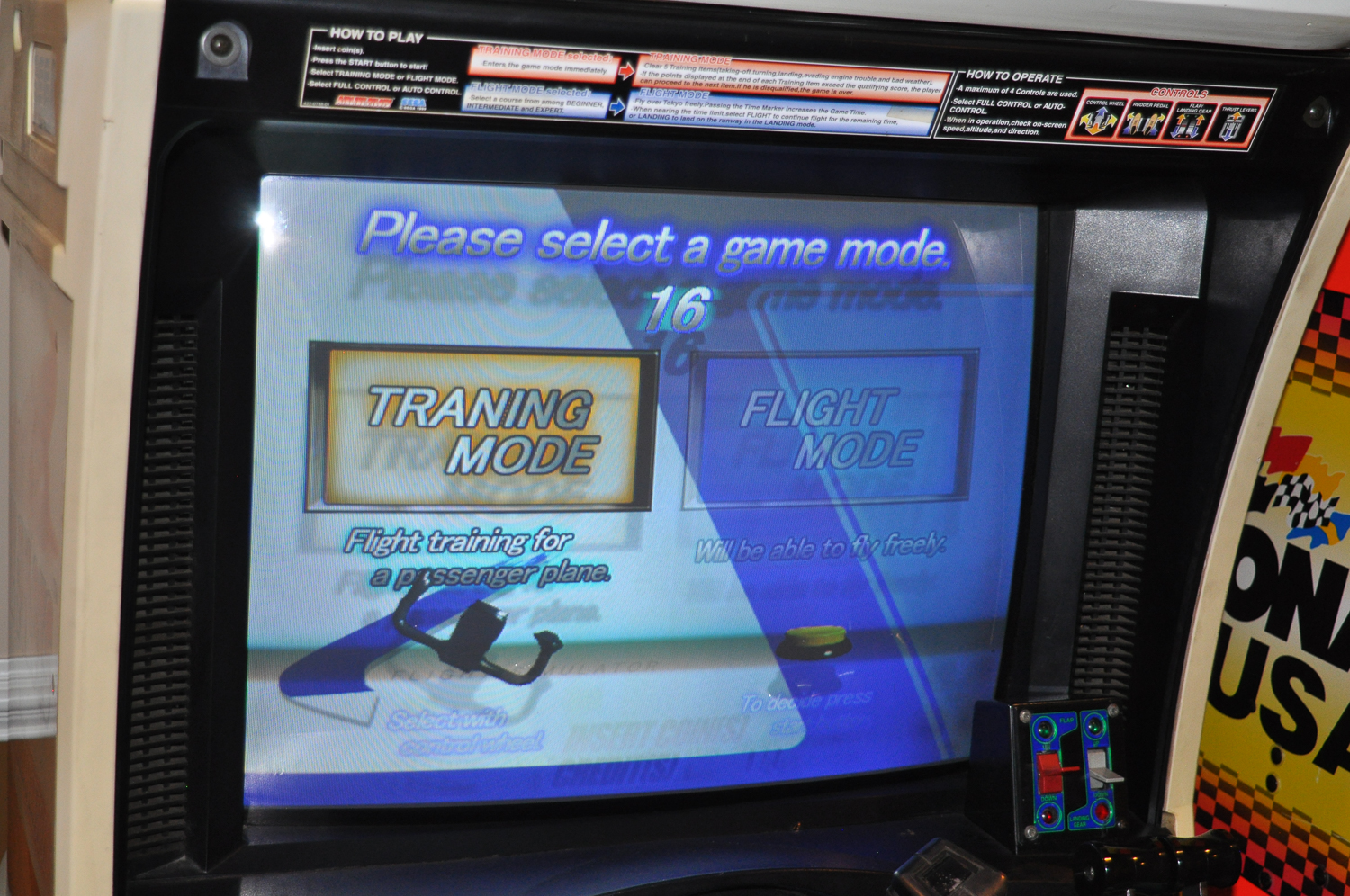 1999 Sega "Airline Pilots" Arcade Game