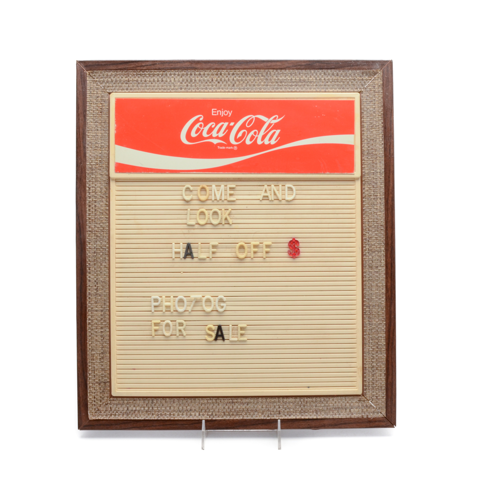 Coca-Cola Restaurant Sign With Letters