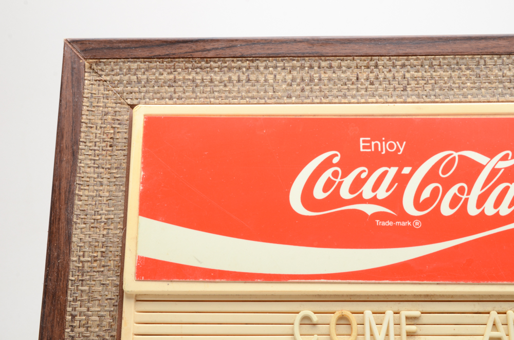 Coca-Cola Restaurant Sign With Letters