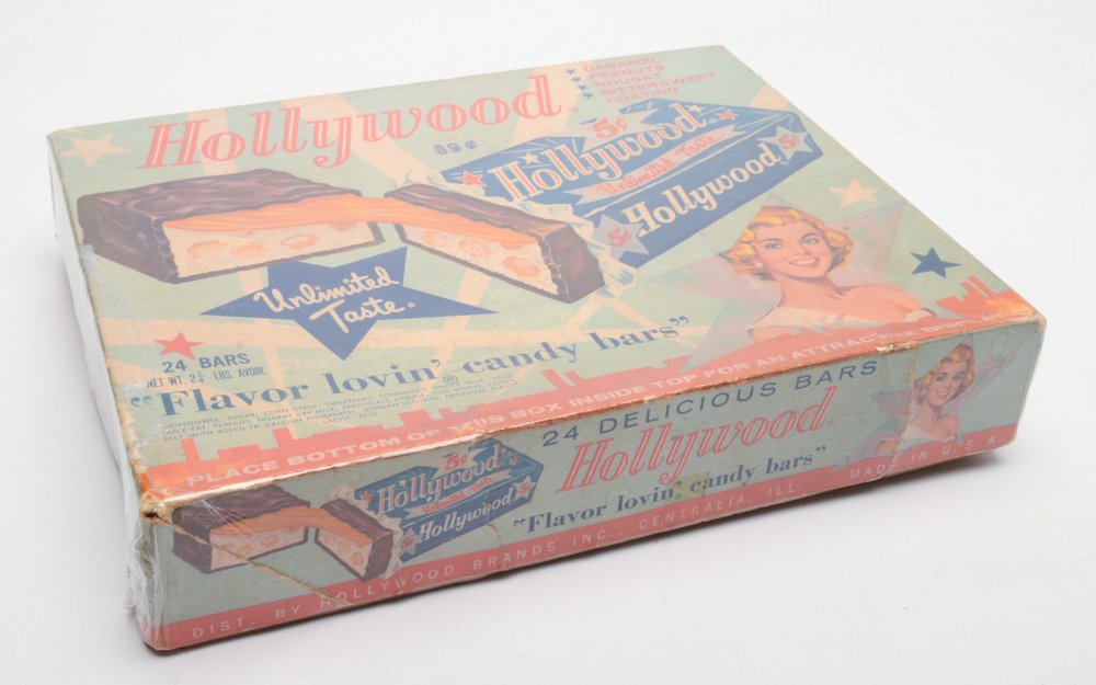 Four Vintage Empty Candy Boxes