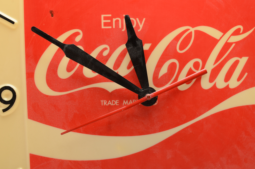 Circa 1970s Coca-Cola Light-Up Electric Clock