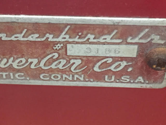 Vintage Children's Thunderbird Jr. Powercar