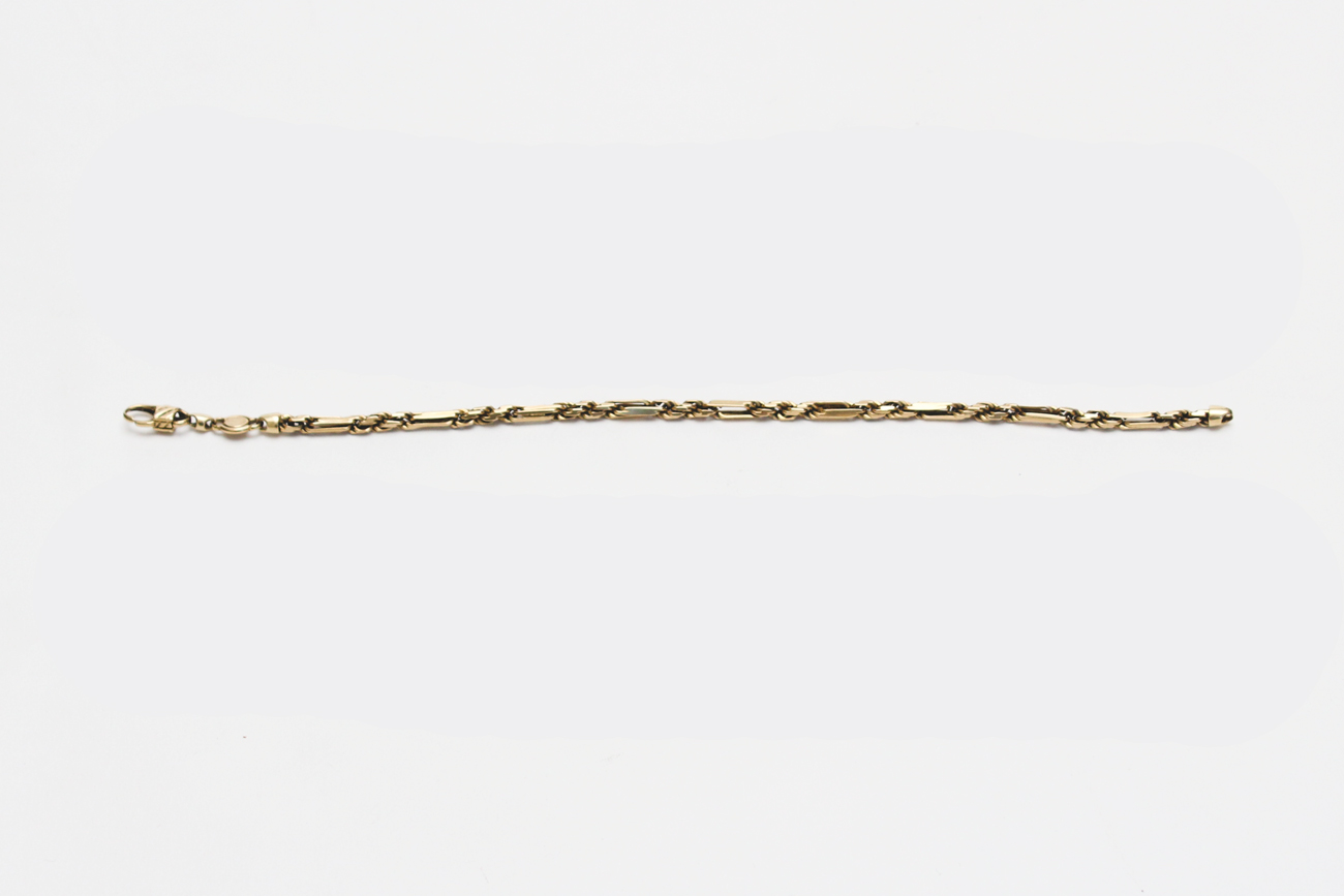 14K Yellow Gold Chain Bracelet