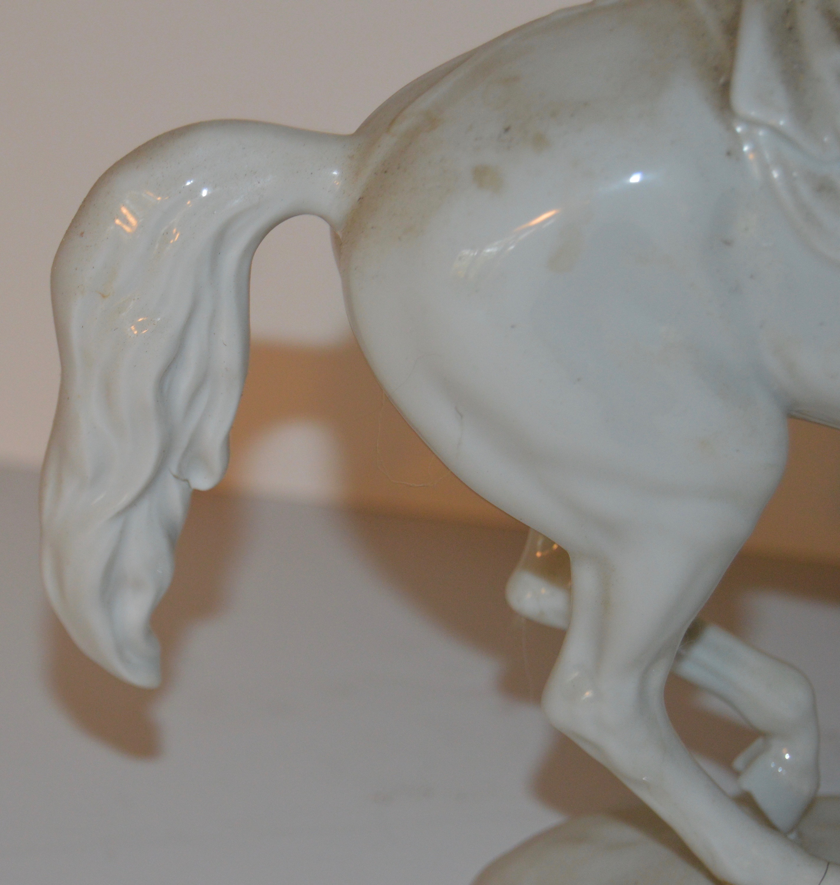 PRIORITY-Augarten Wien Lipizzaner Stallion Figurine in Piaffe Dressage