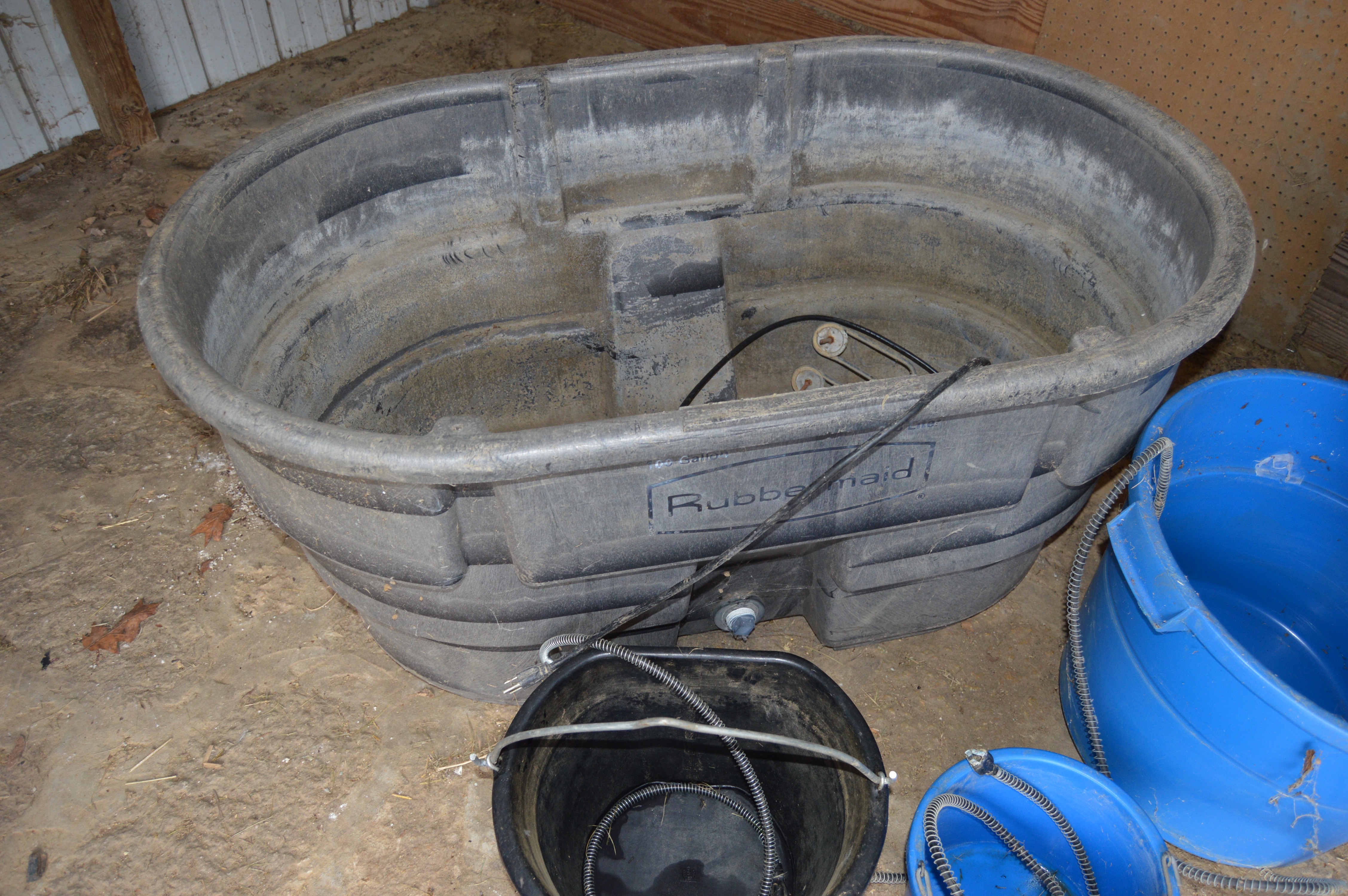 Horse Feeding Troughs with Electric Heating Elements