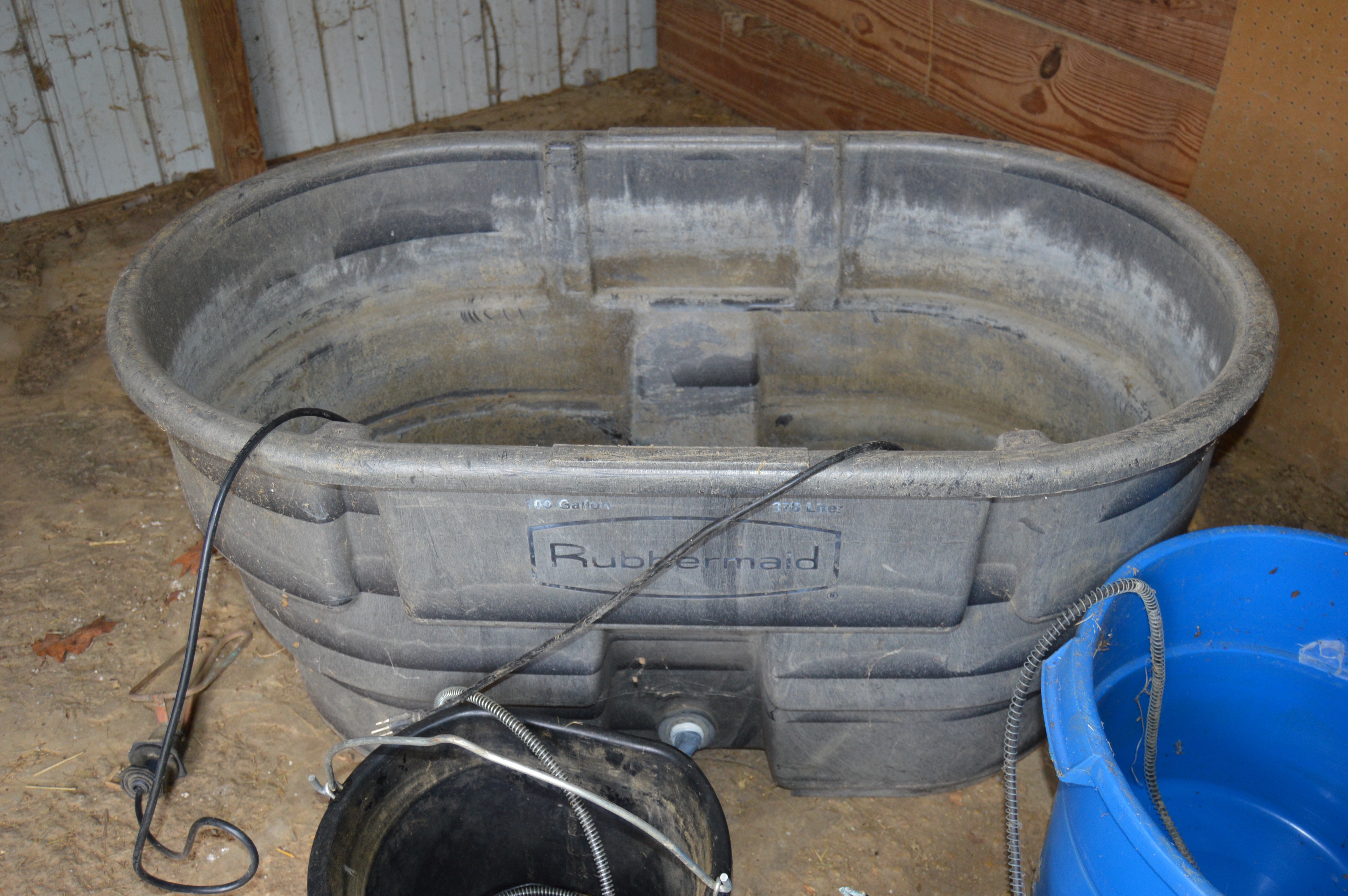 Horse Feeding Troughs with Electric Heating Elements