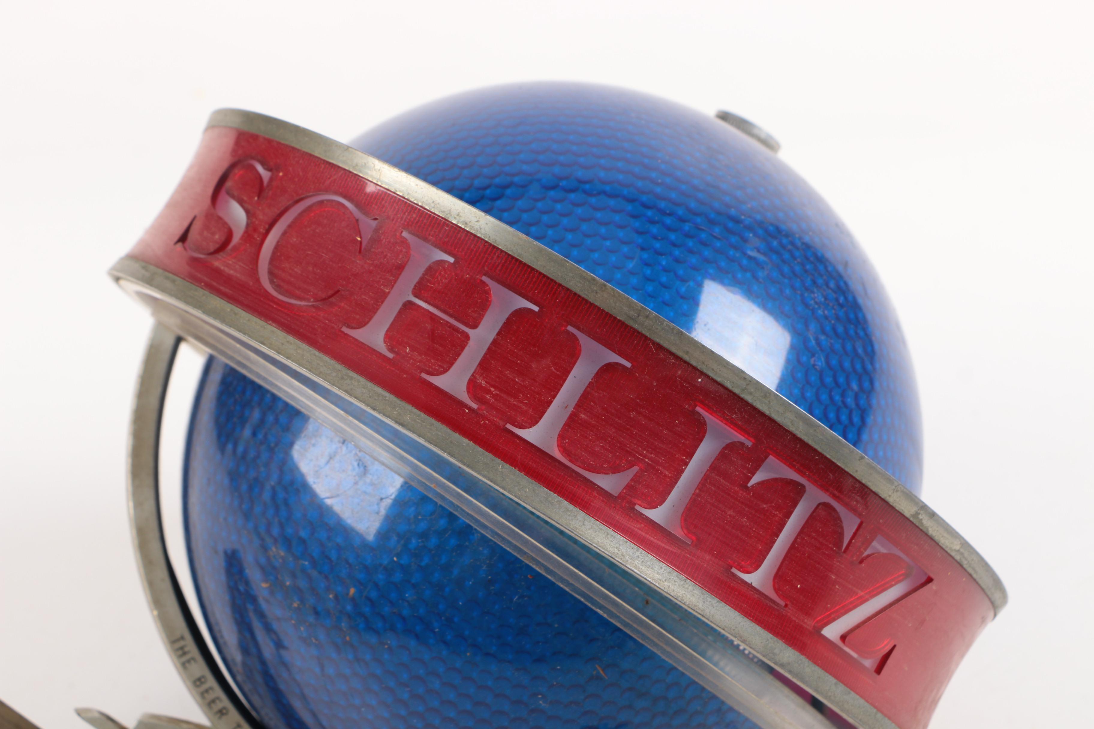 Vintage Schlitz Beer Blue Globe Hanging Light