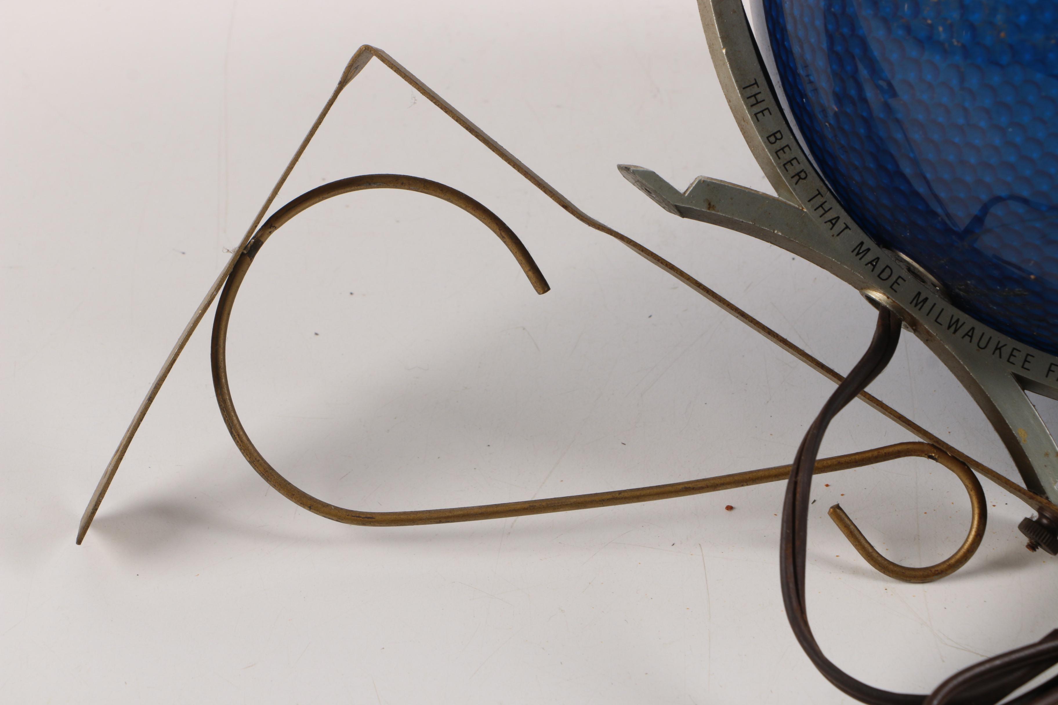 Vintage Schlitz Beer Blue Globe Hanging Light