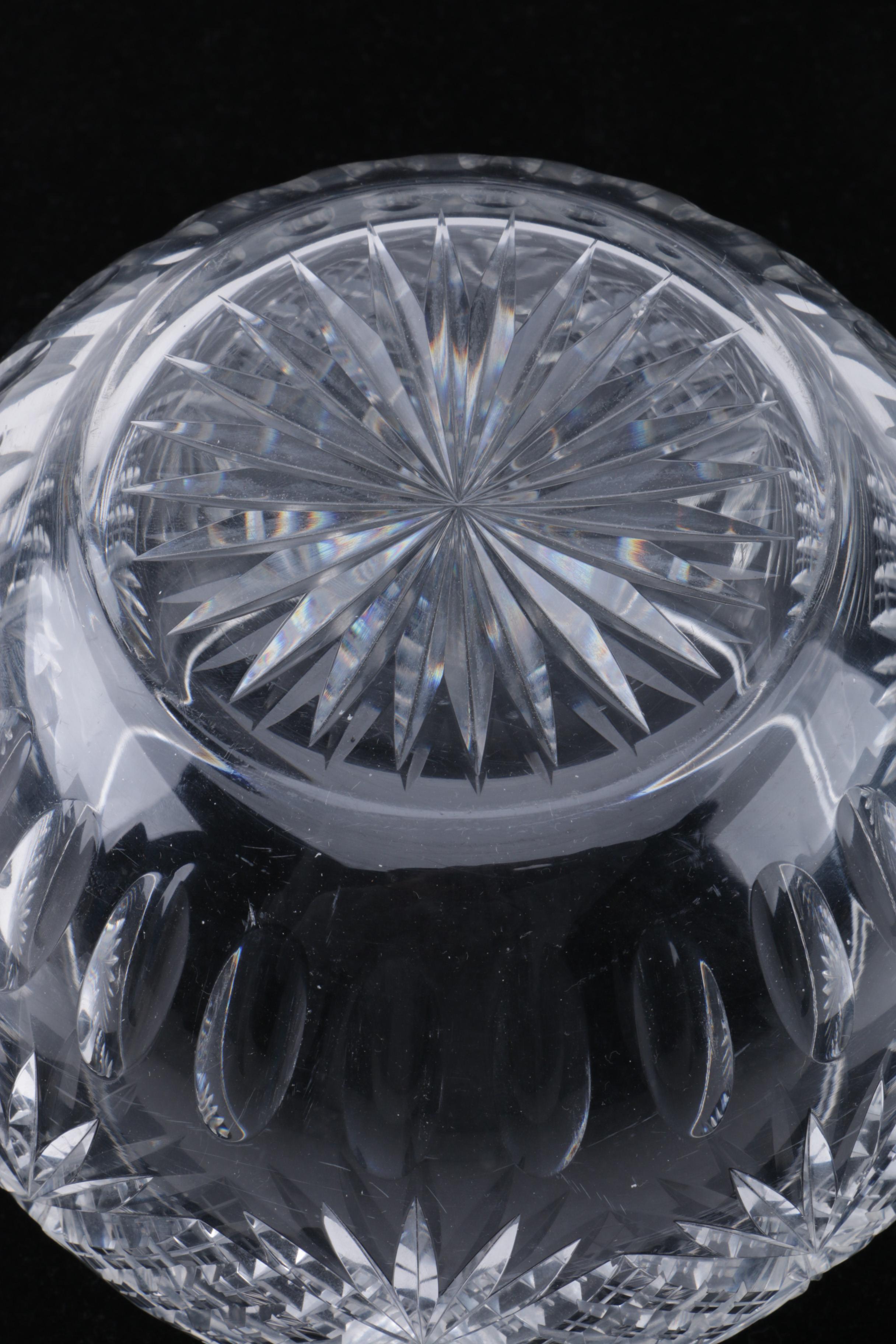 Crystal Apple Shaped Punch Bowl