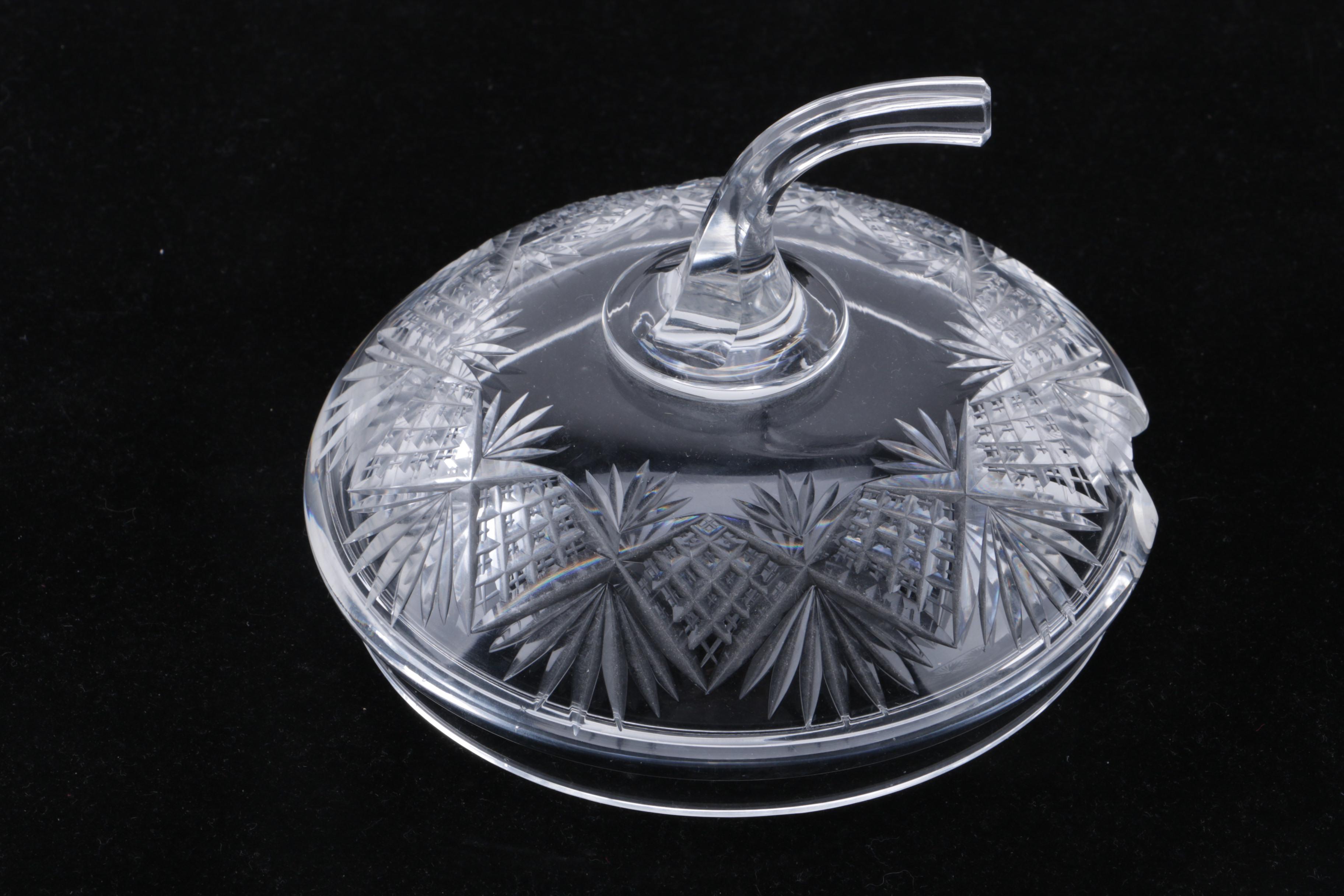 Crystal Apple Shaped Punch Bowl