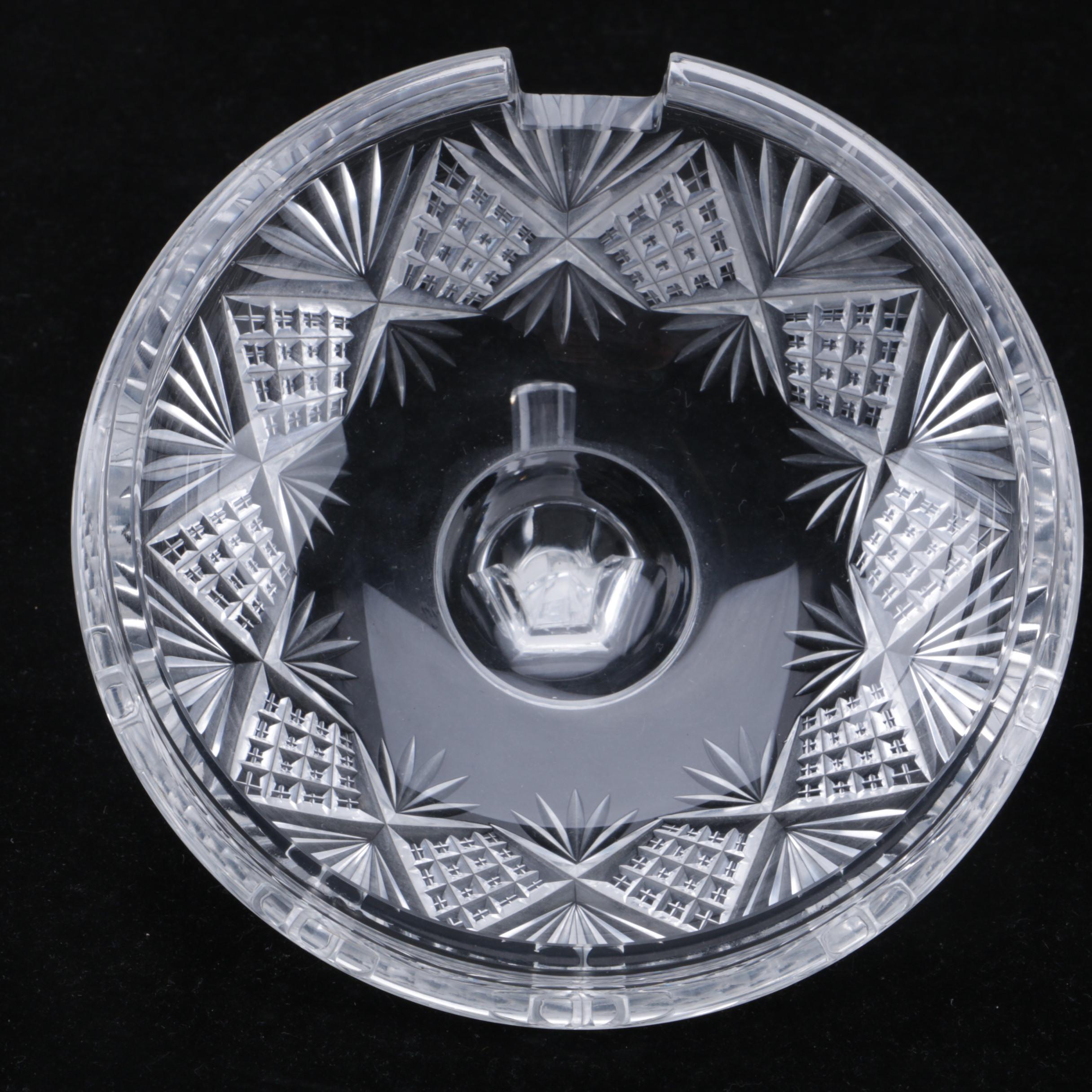 Crystal Apple Shaped Punch Bowl