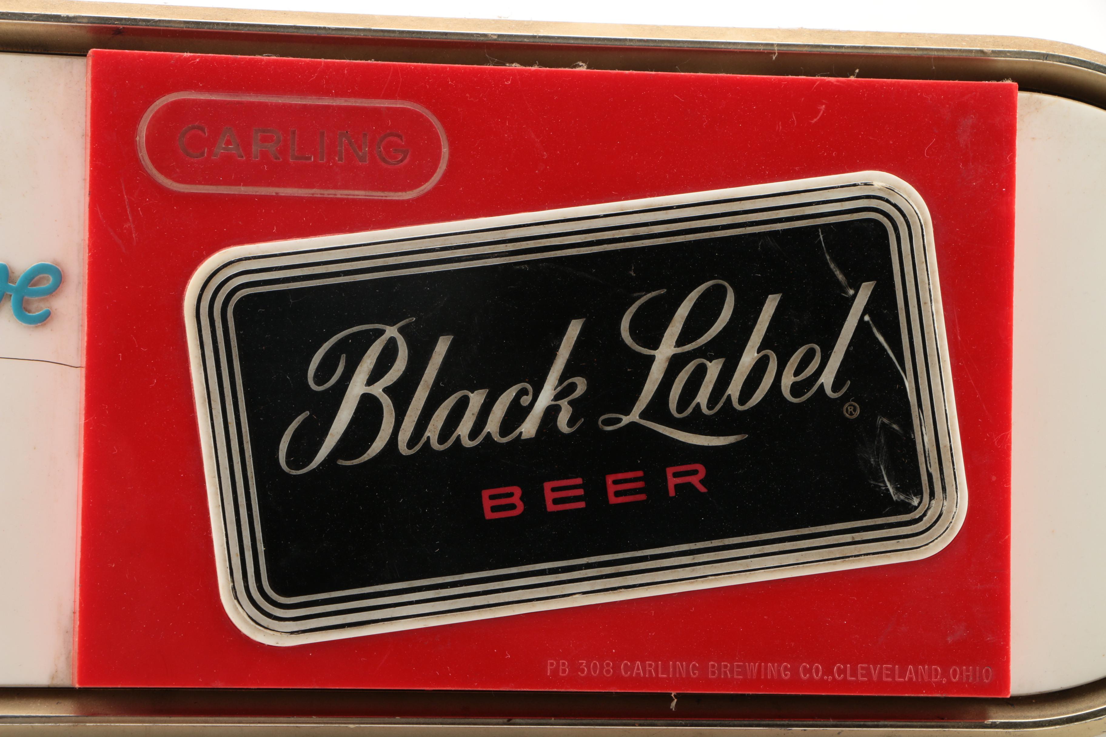 Vintage Carling Black Label Beer Sign