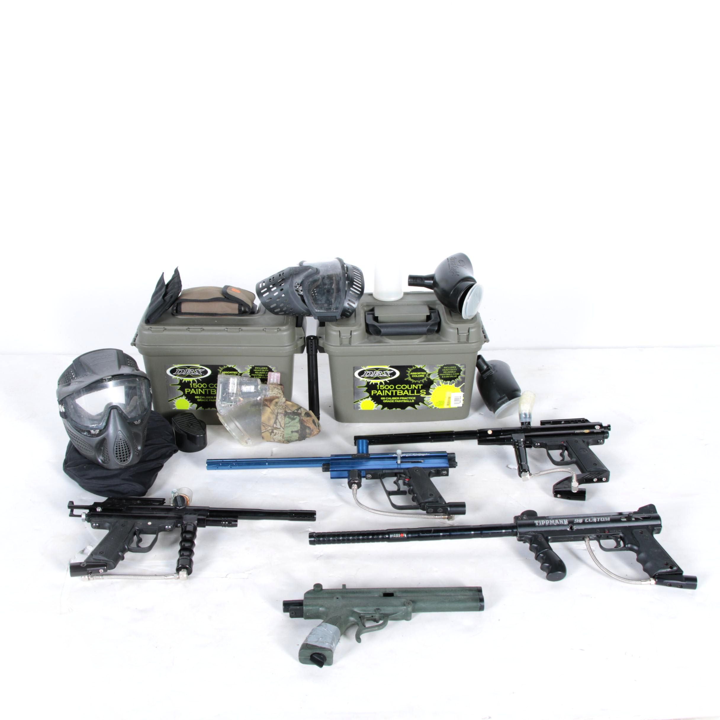 Collection of Paintball Equipment