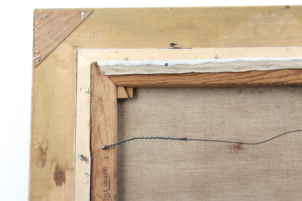 Emerson Burkhart Oil on Canvas "Farm, Sheep Landscape"