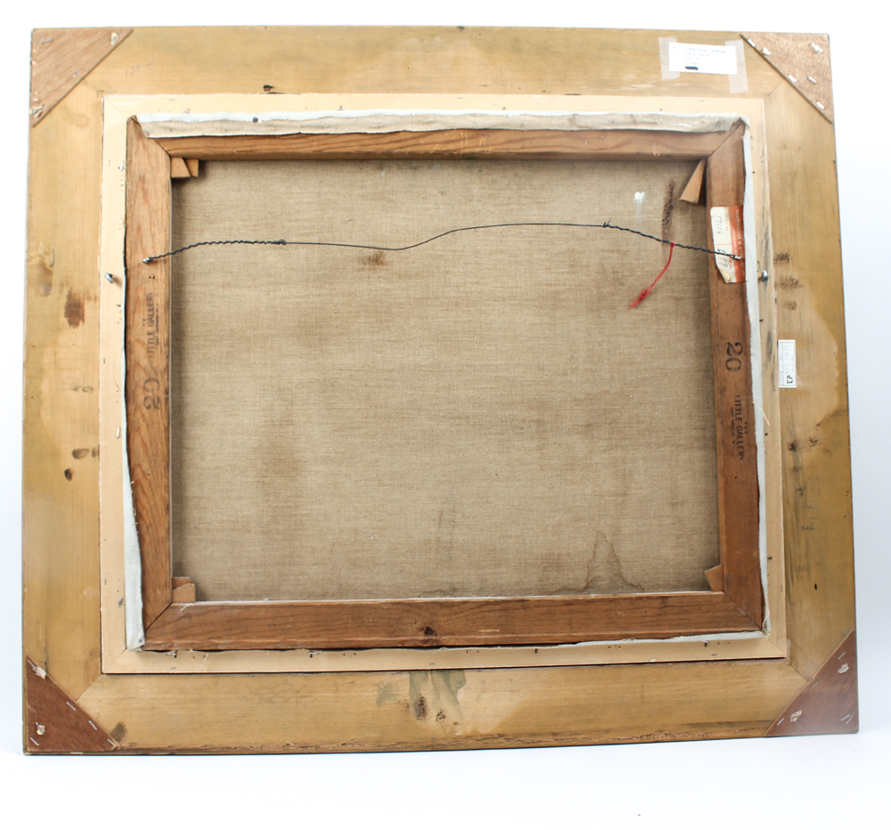 Emerson Burkhart Oil on Canvas "Farm, Sheep Landscape"