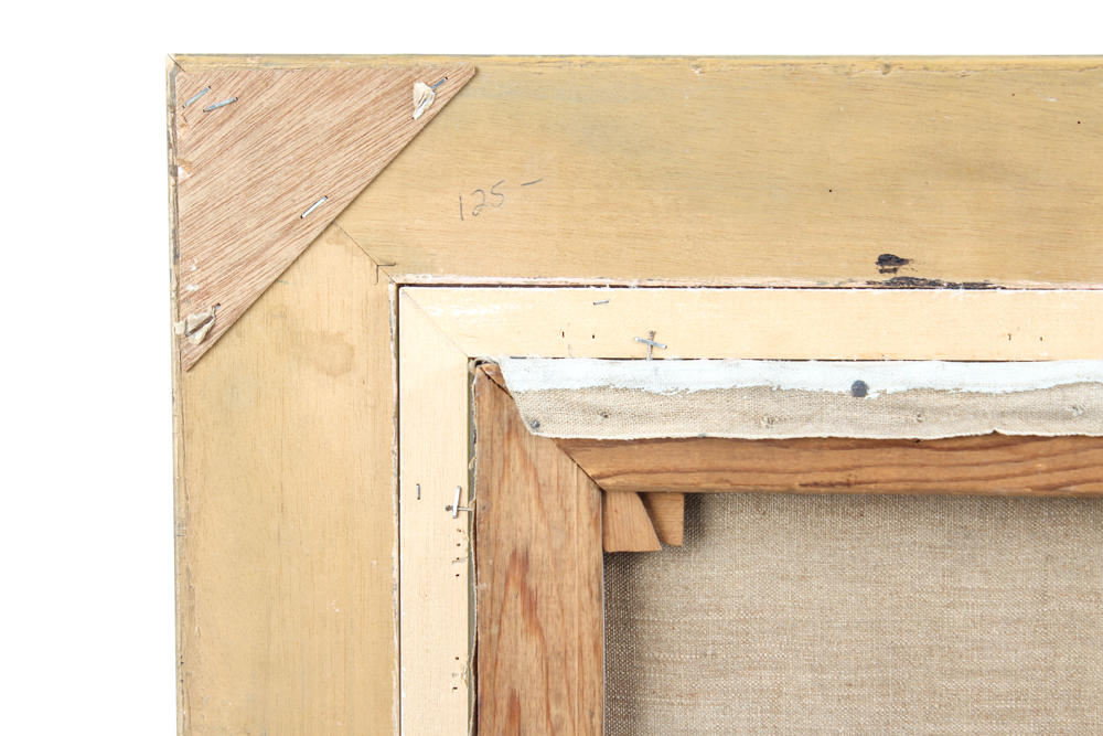 Emerson Burkhart Oil on Canvas "Farm, Sheep Landscape"