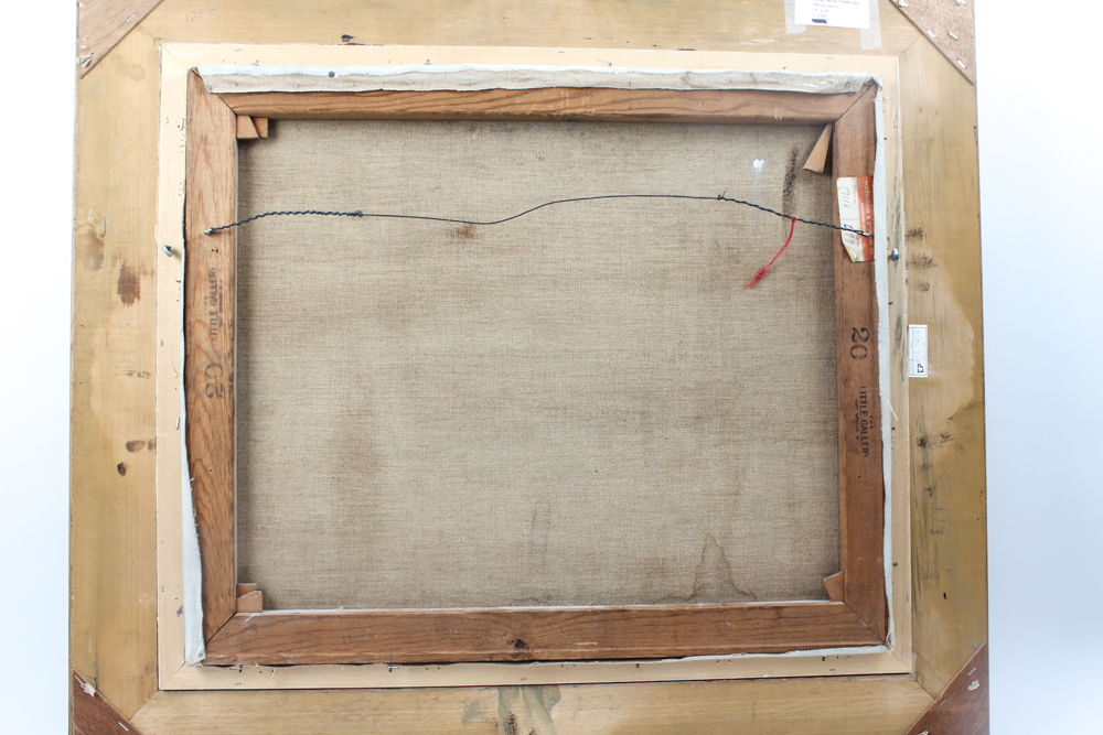 Emerson Burkhart Oil on Canvas "Farm, Sheep Landscape"