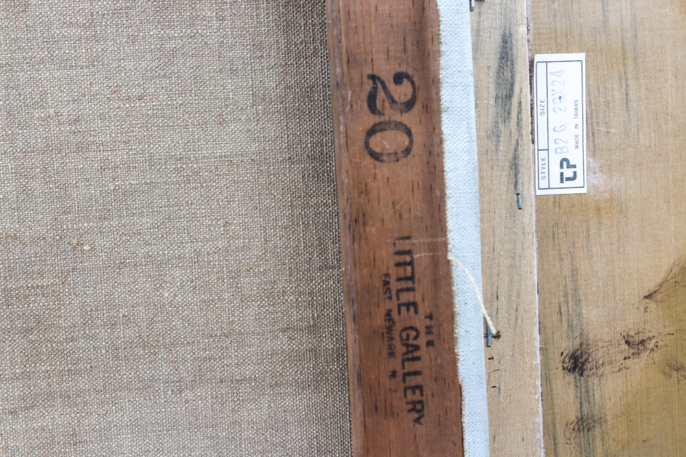 Emerson Burkhart Oil on Canvas "Farm, Sheep Landscape"