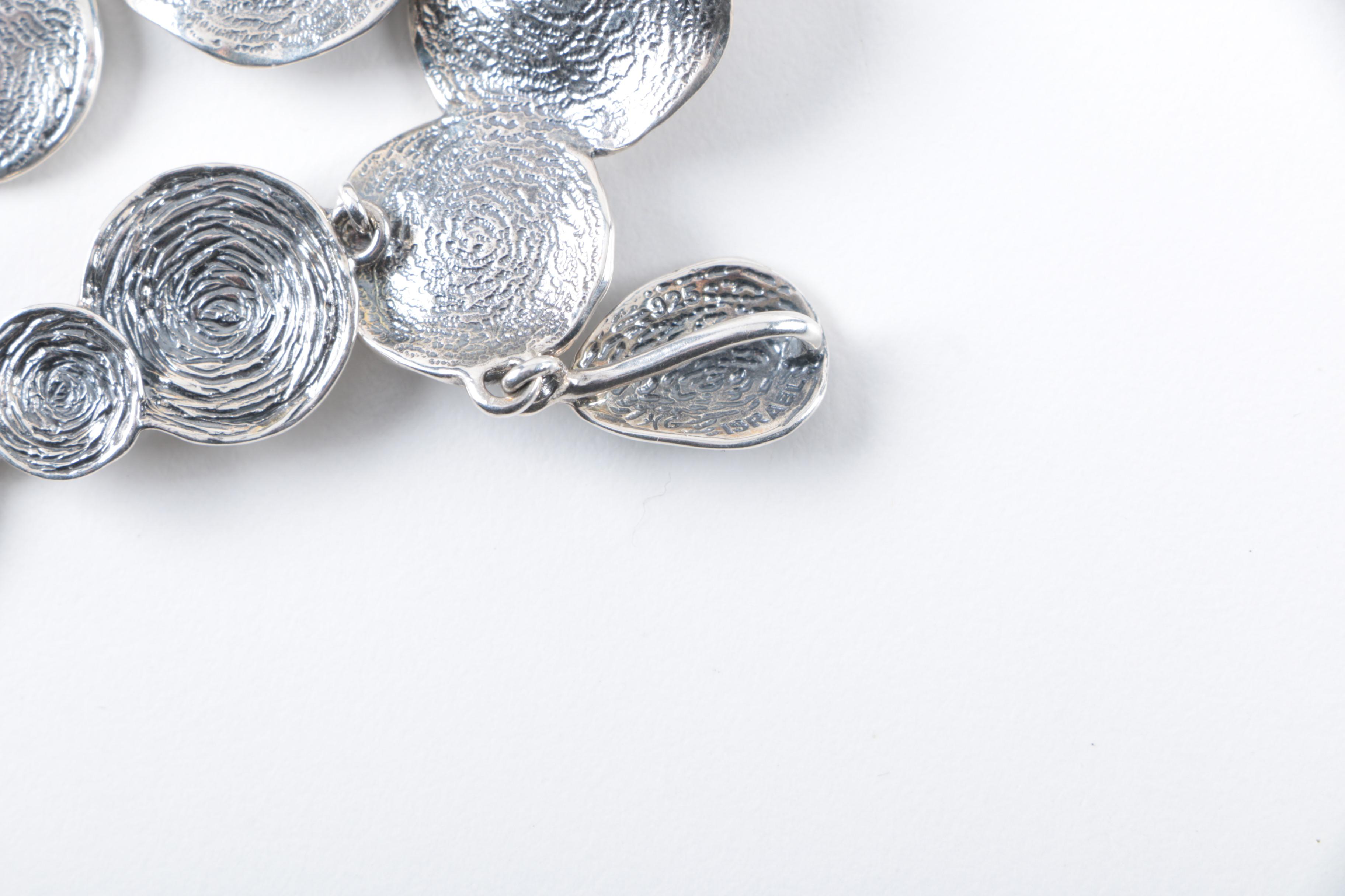 Sterling Silver Jewelry Selection Featuring Dichroic Glass