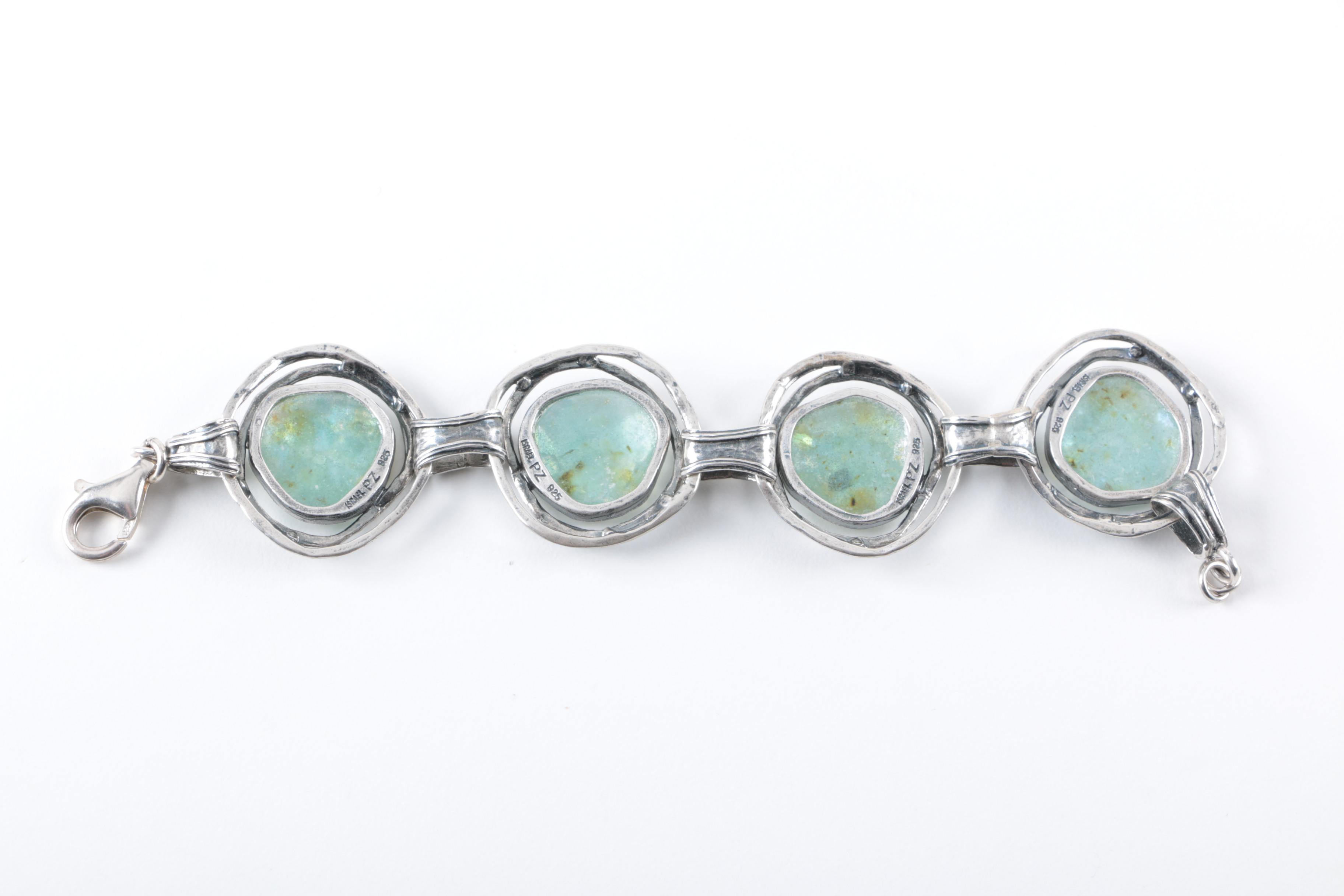 Sterling Silver Jewelry Selection Featuring Dichroic Glass